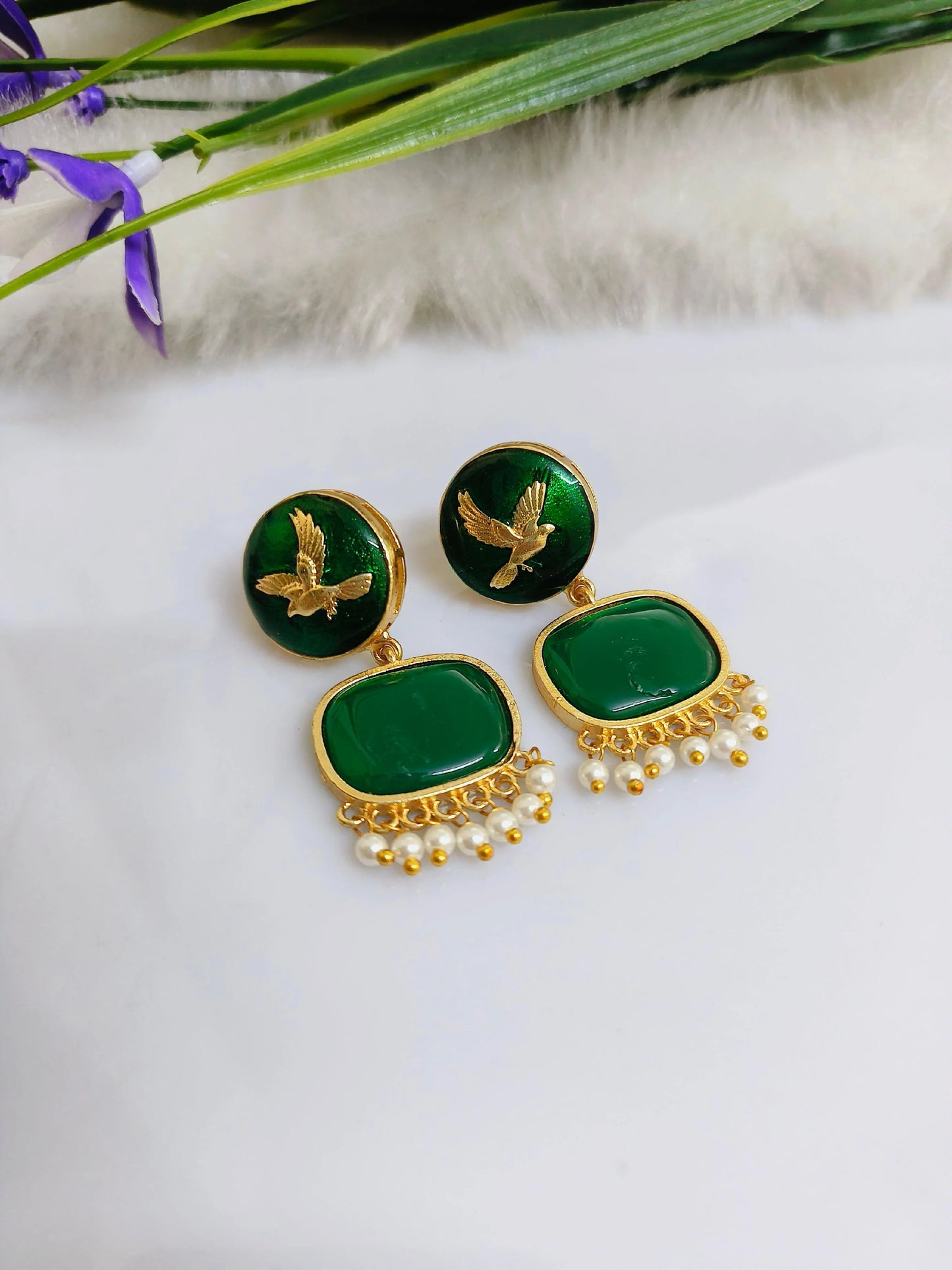 Rainbow Charm Studs