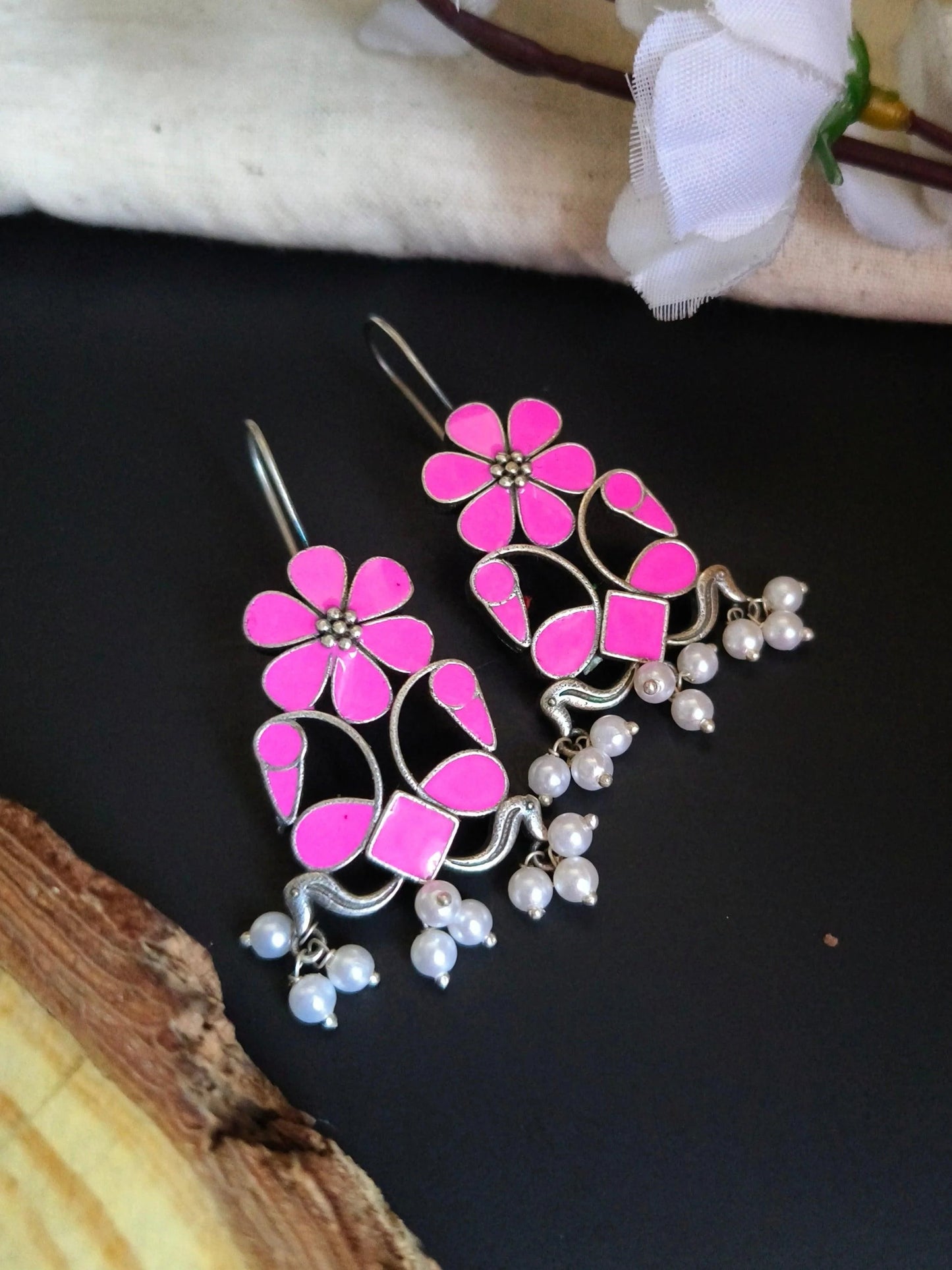 Feather Drop Earrings