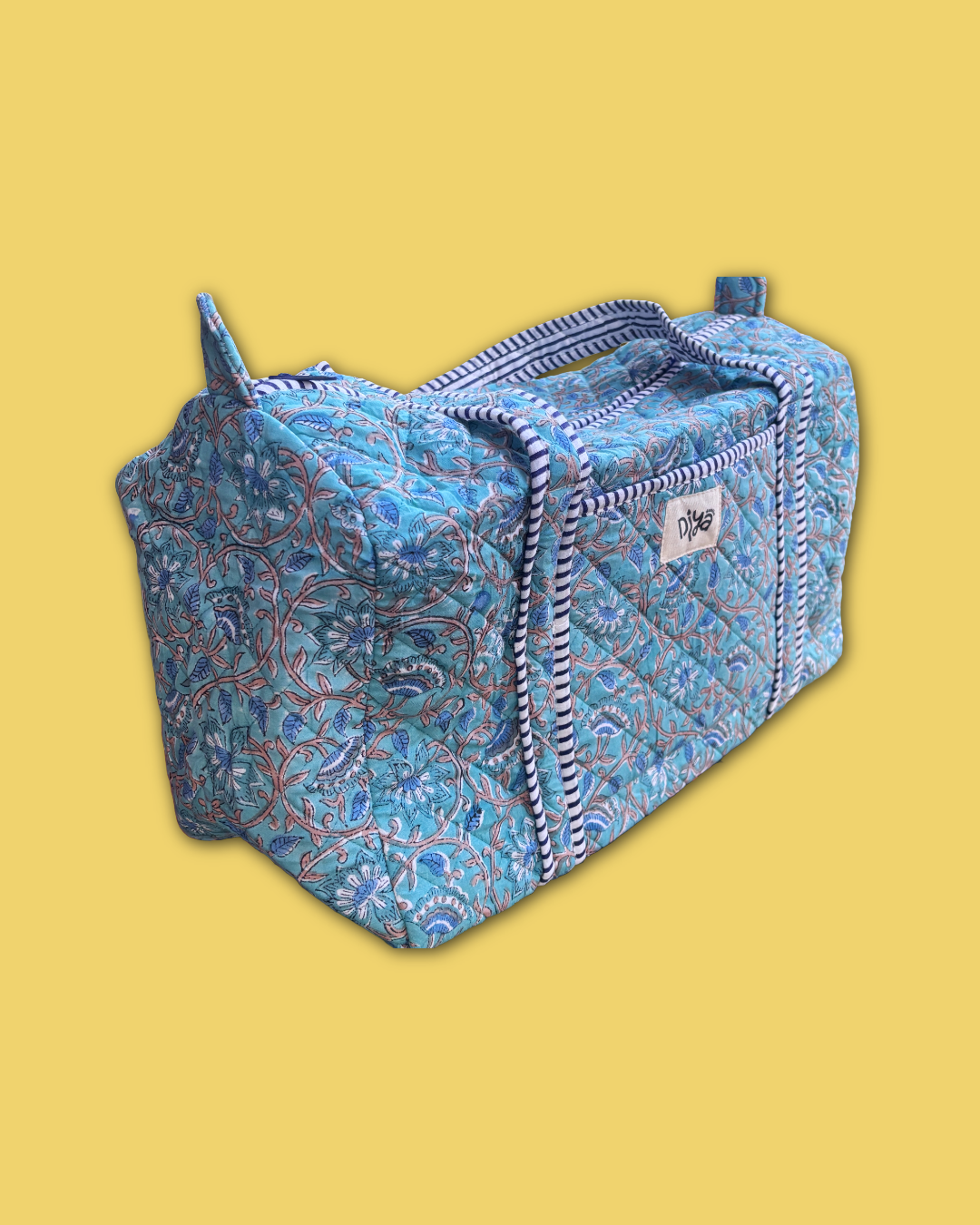 Blue Floral Travel Bag