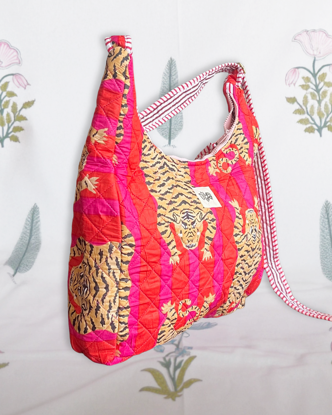 Strawberry Soda Tiger Shoulder Bag