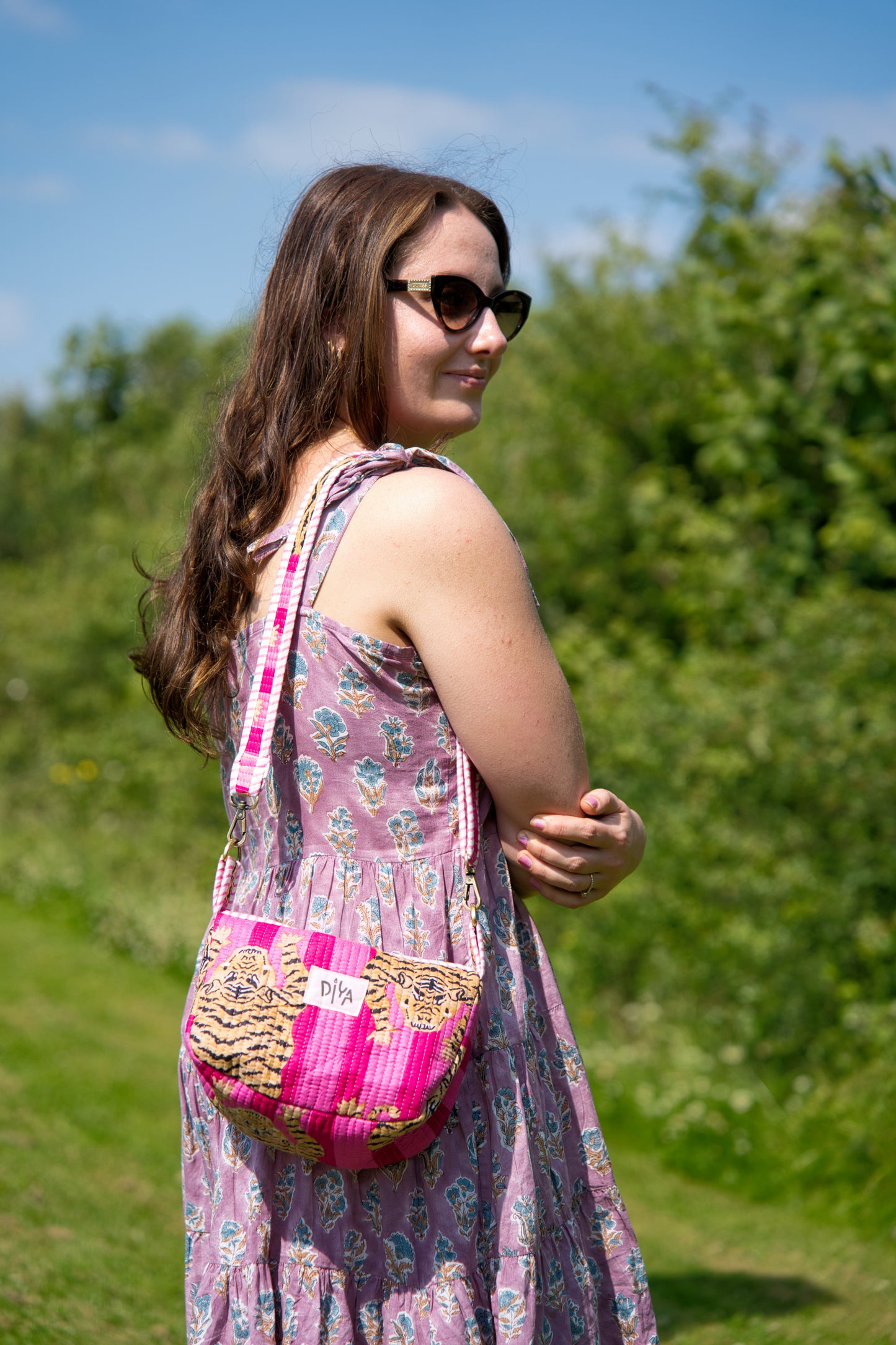 Tiger Blossom Crossbody Bag