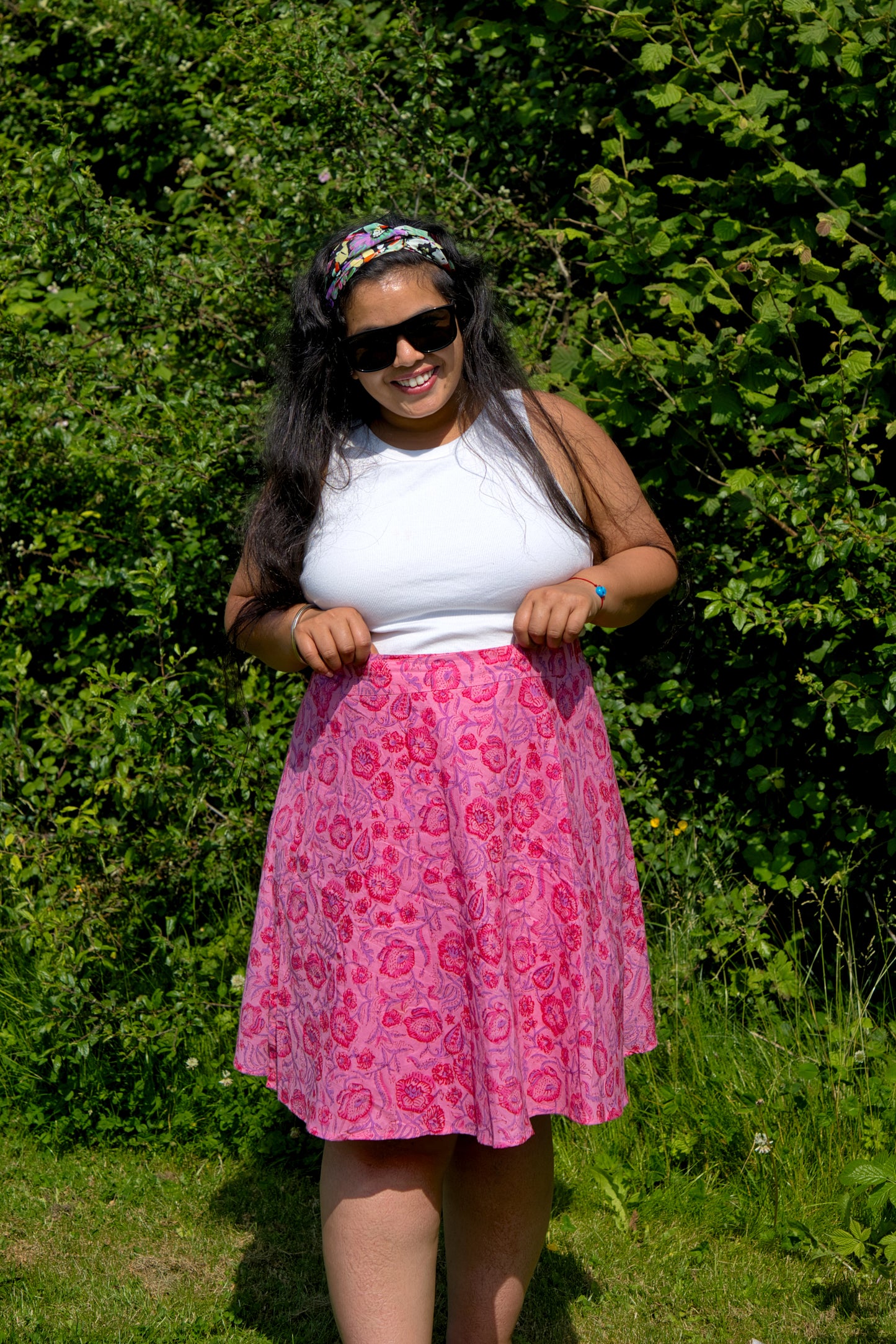 Rose Pink Wrap Skirt