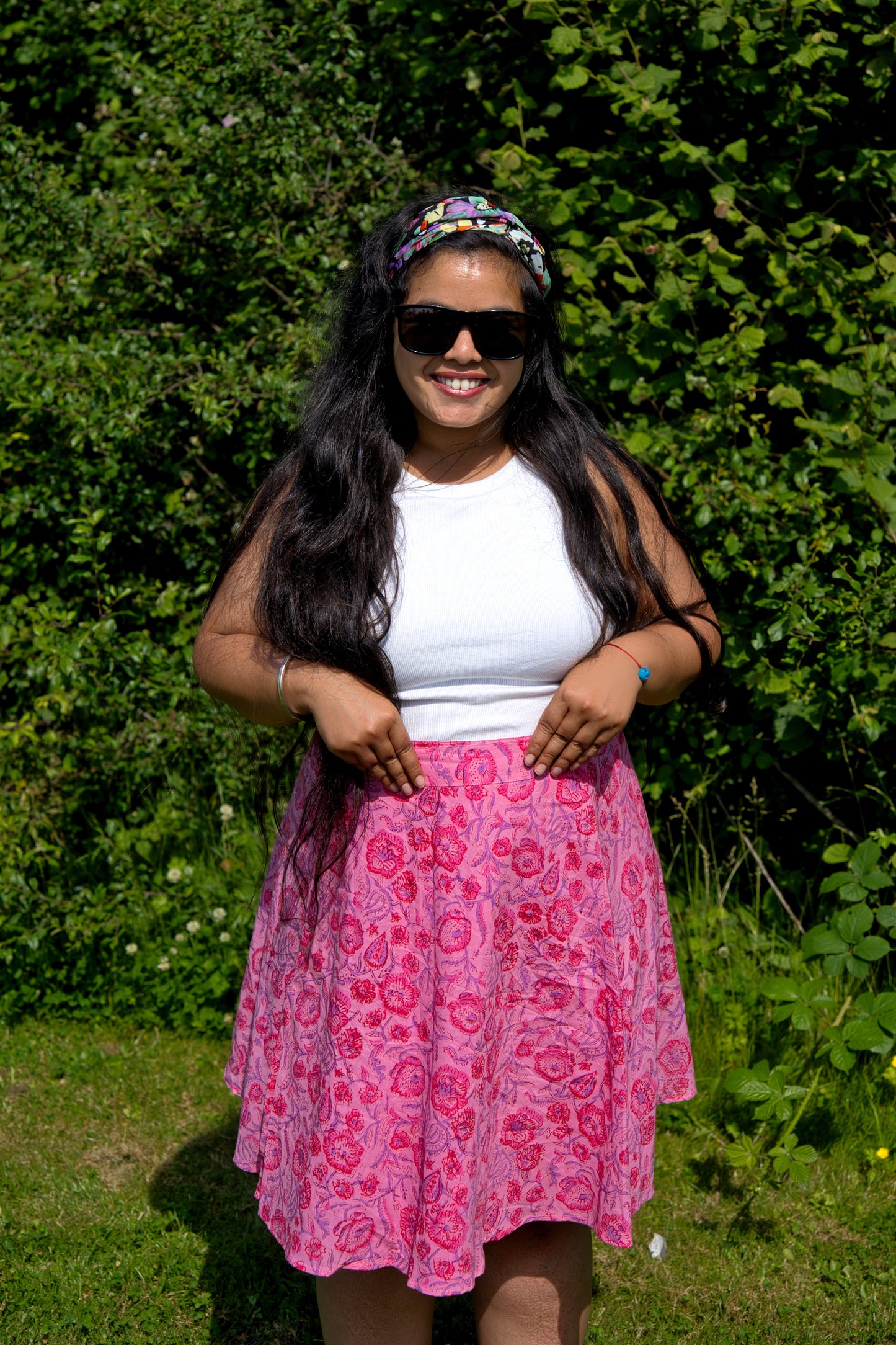 Rose Pink Wrap Skirt