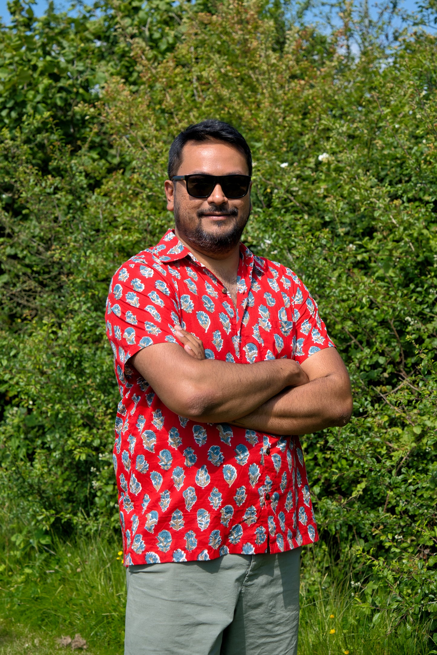 Ruby Block Print Shirt