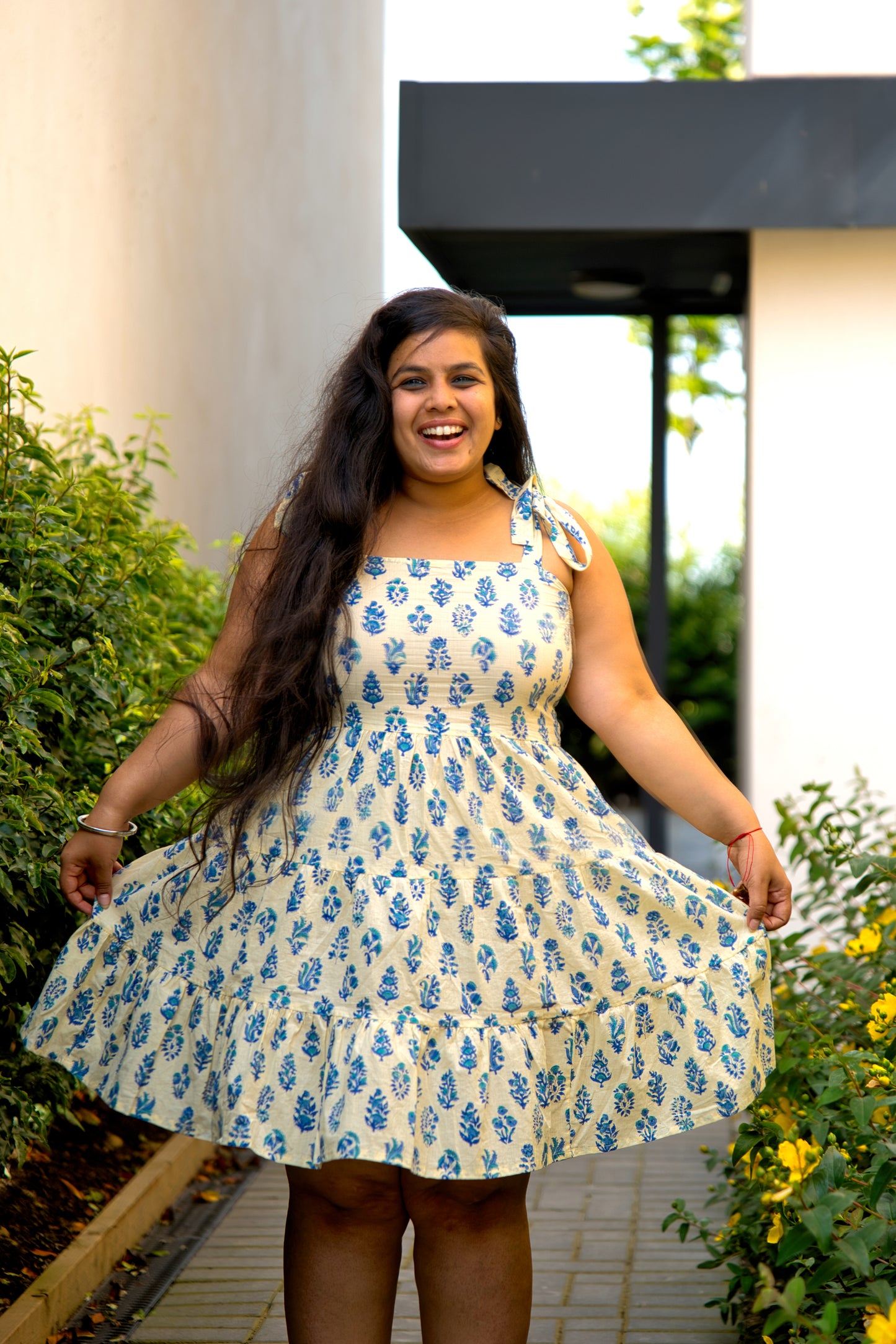 Sunshine Block Print Dress