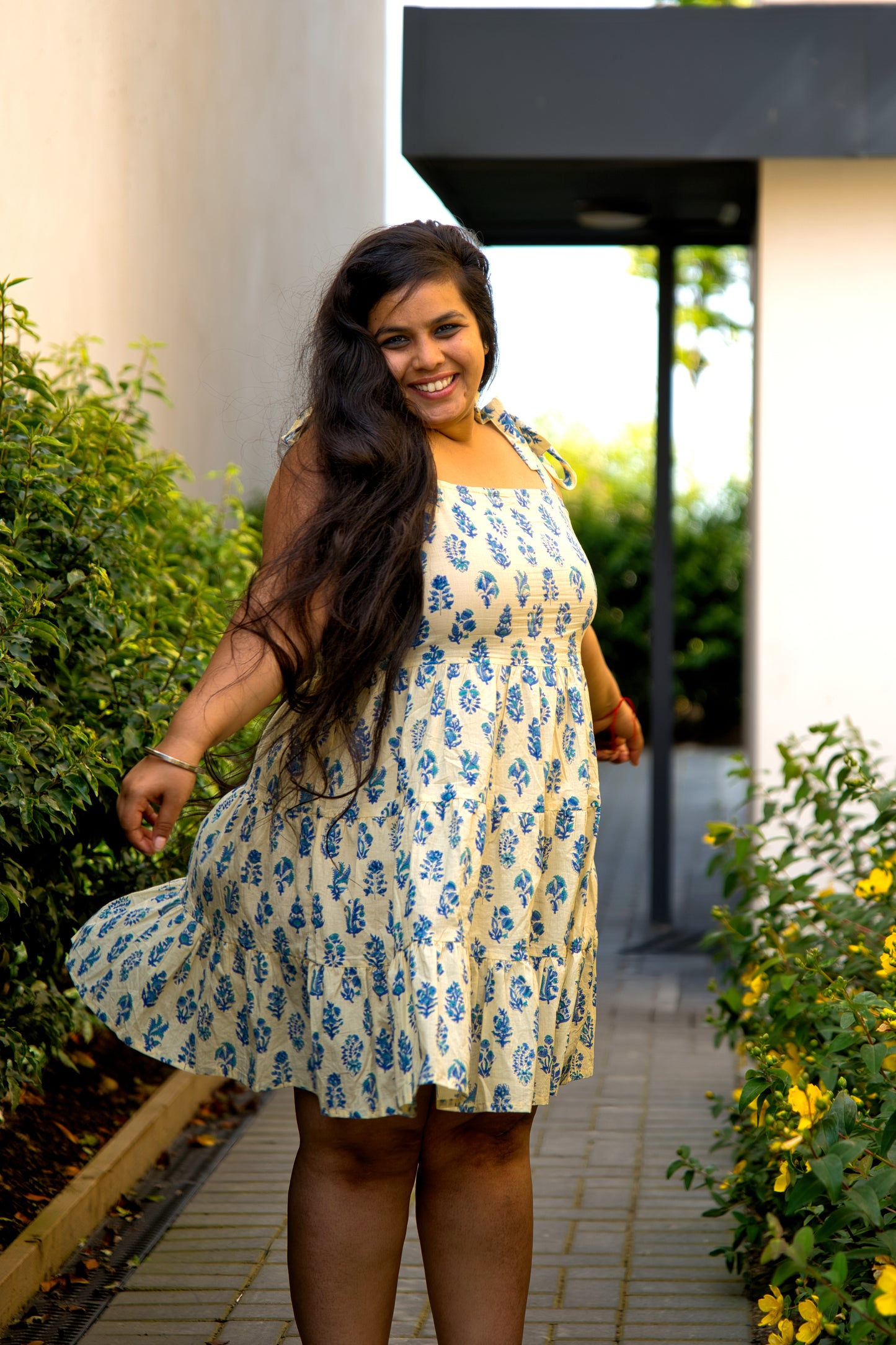 Sunshine Block Print Dress