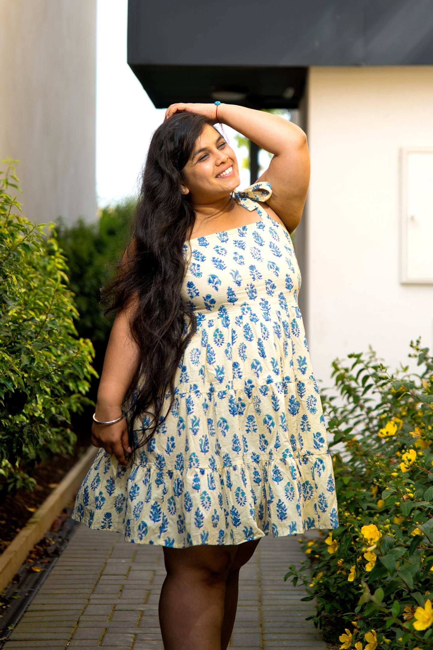 Sunshine Block Print Dress