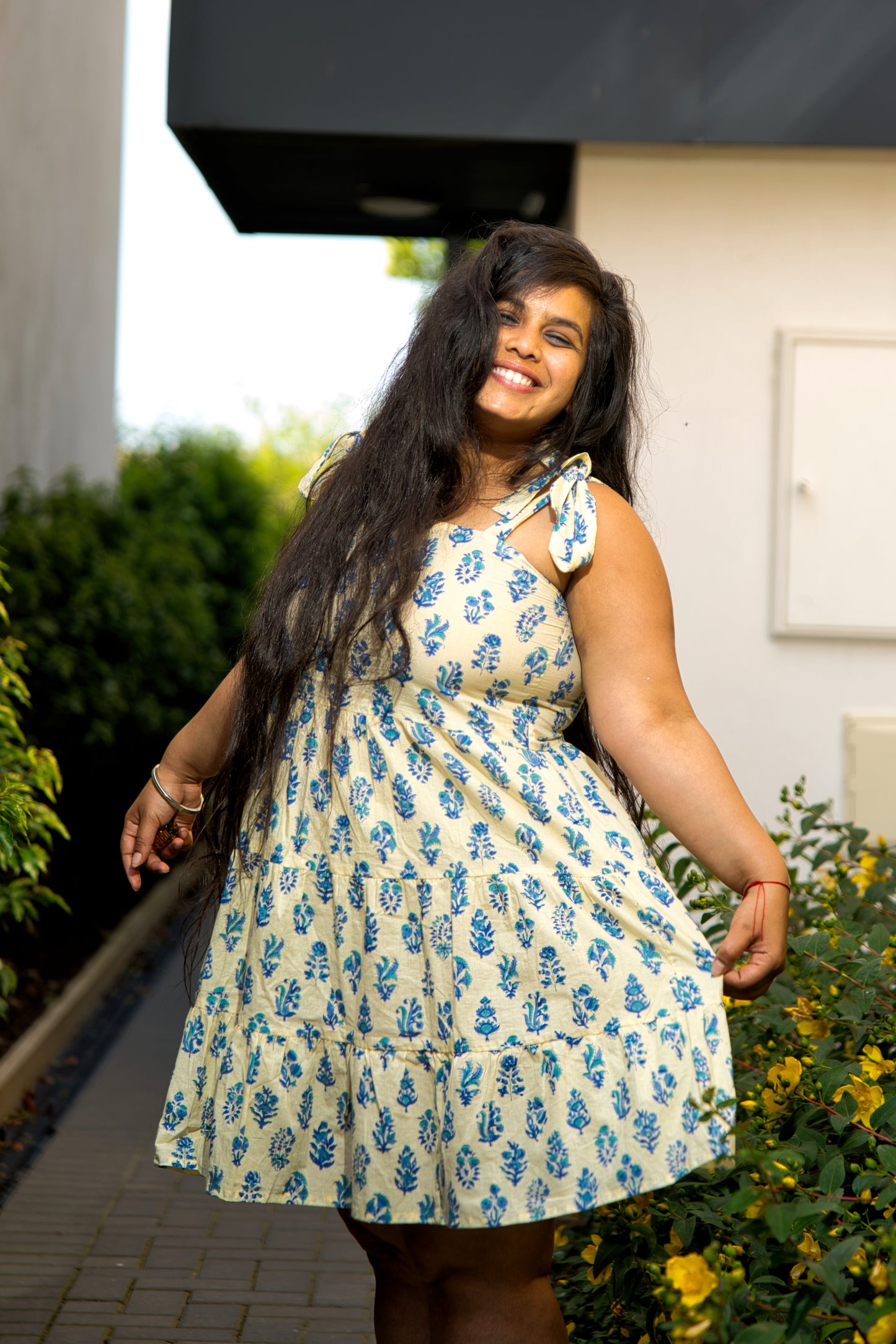 Sunshine Block Print Dress