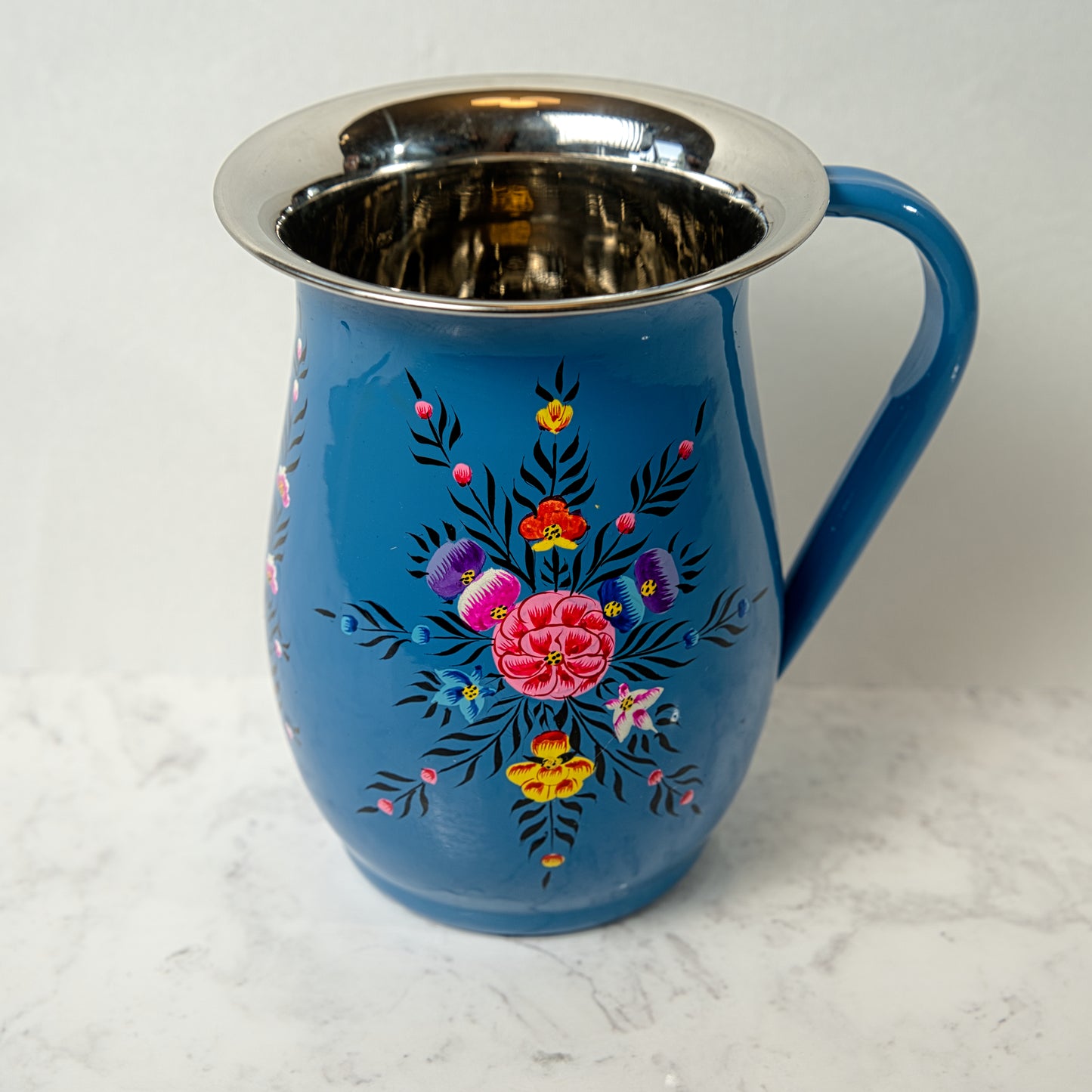 Blue Enamel Jug