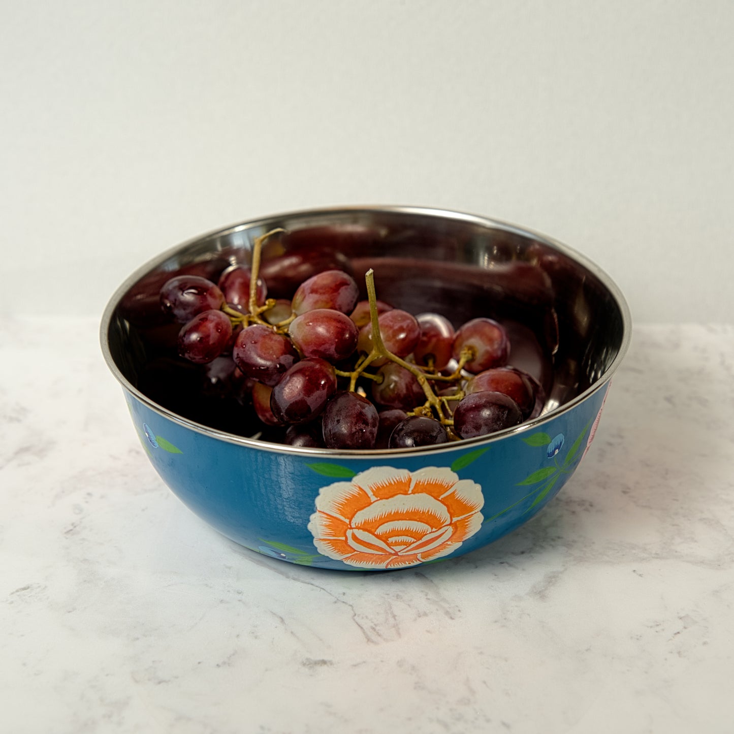 Ocean Blue Enamel Steel Bowl
