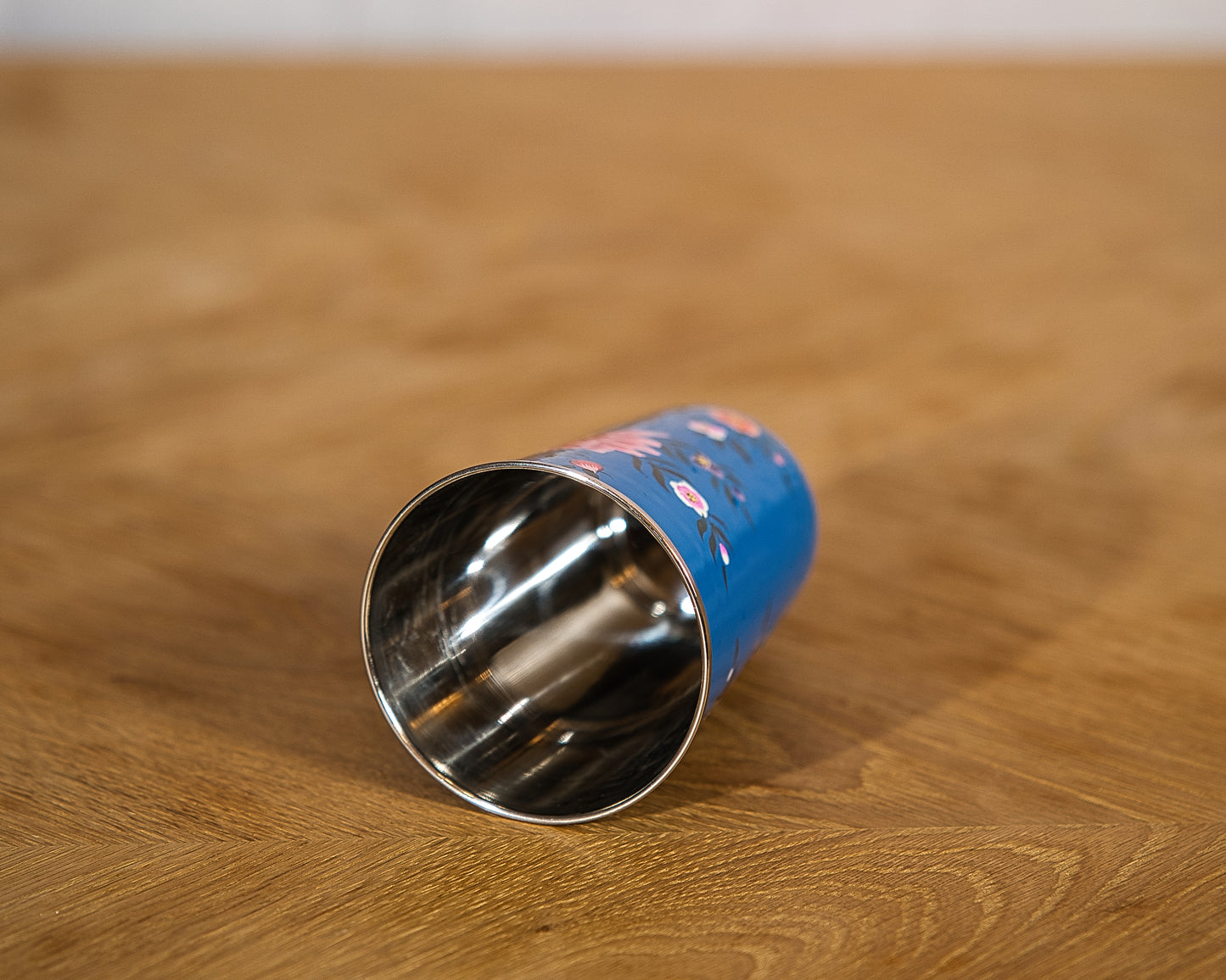 Ocean Blue Enamel Glass