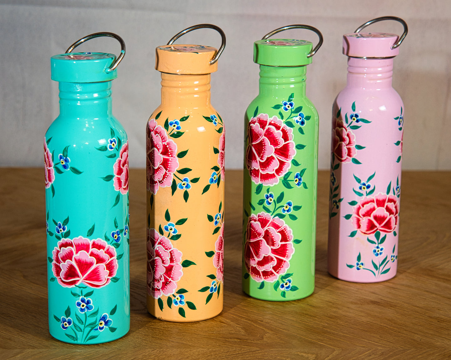 Sunrise Orange Enamel Water Bottle