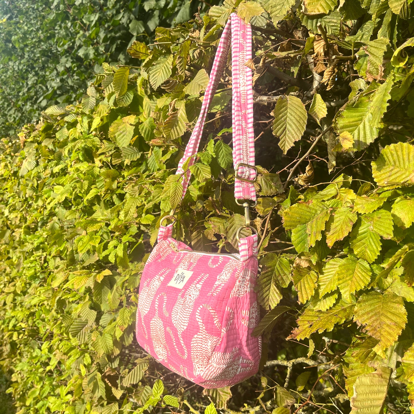 Pink Cheetah Crossbody