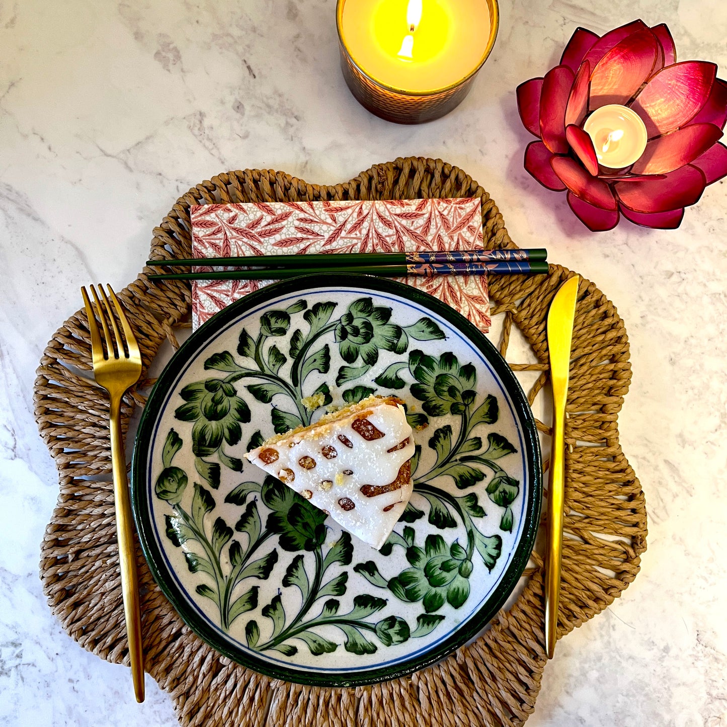 Green Serving Plate