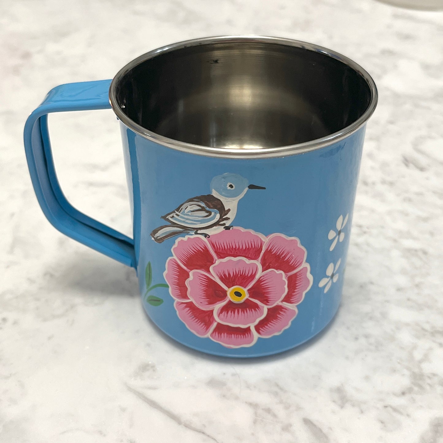 Blue Enamel Steel Mug