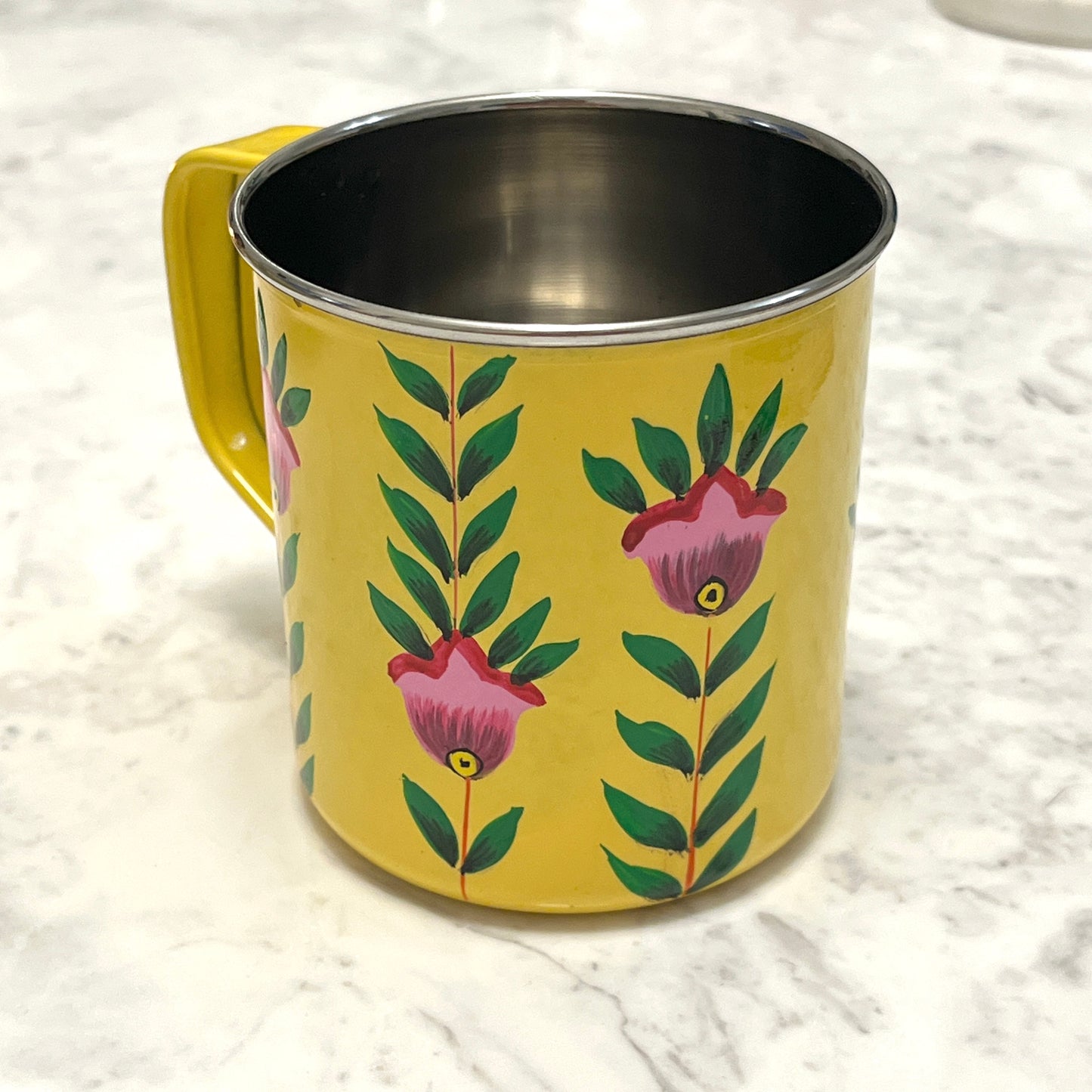 Dawn Yellow Steel Mug
