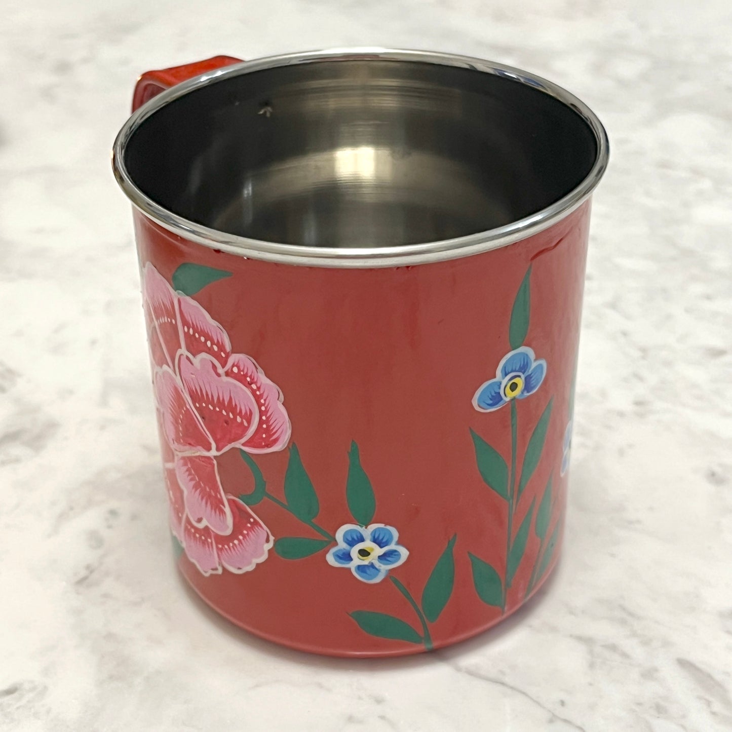 Berry Red Steel Enamel Mug
