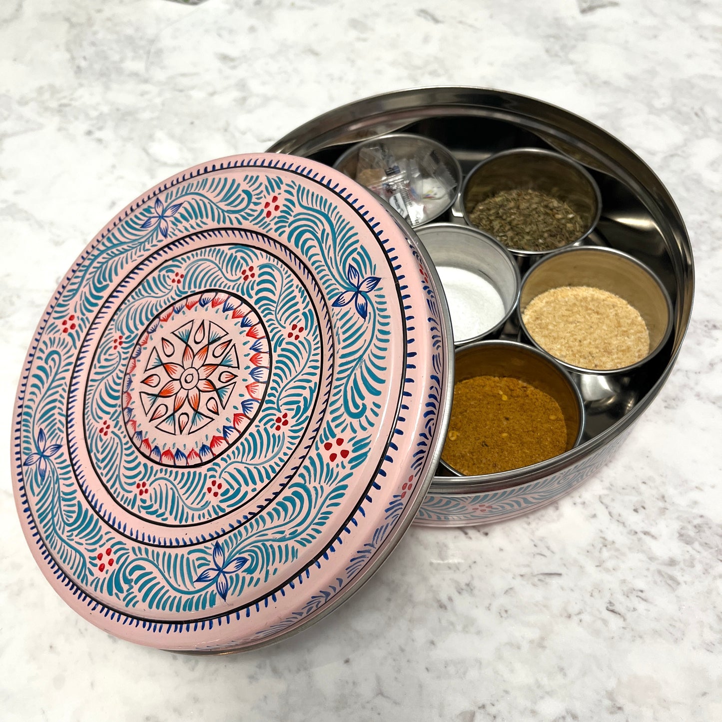 Rose Enamel Spice Keeper