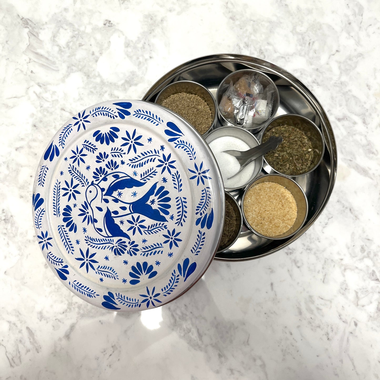 Bloom Enamel Spice Box