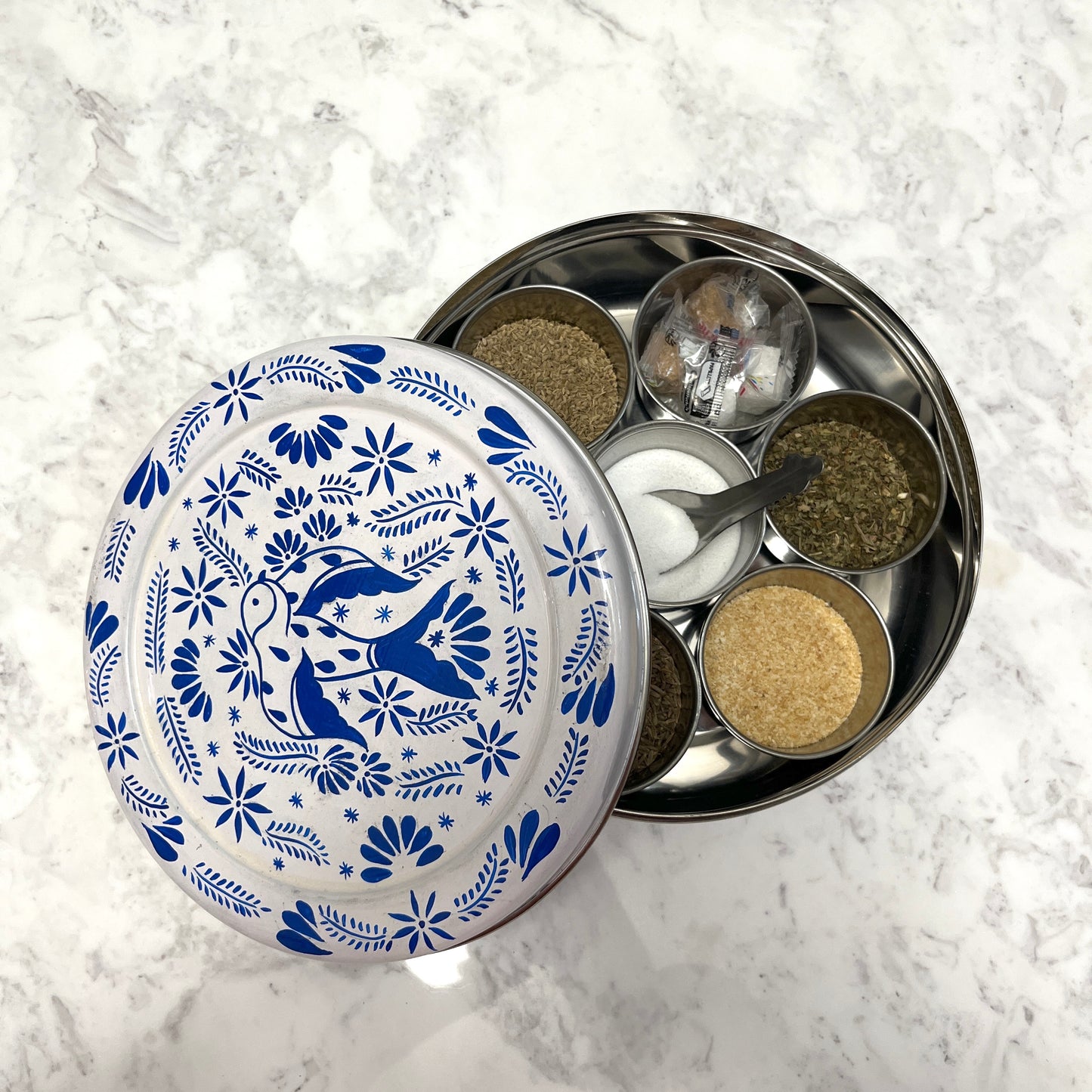 Bloom Enamel Spice Box