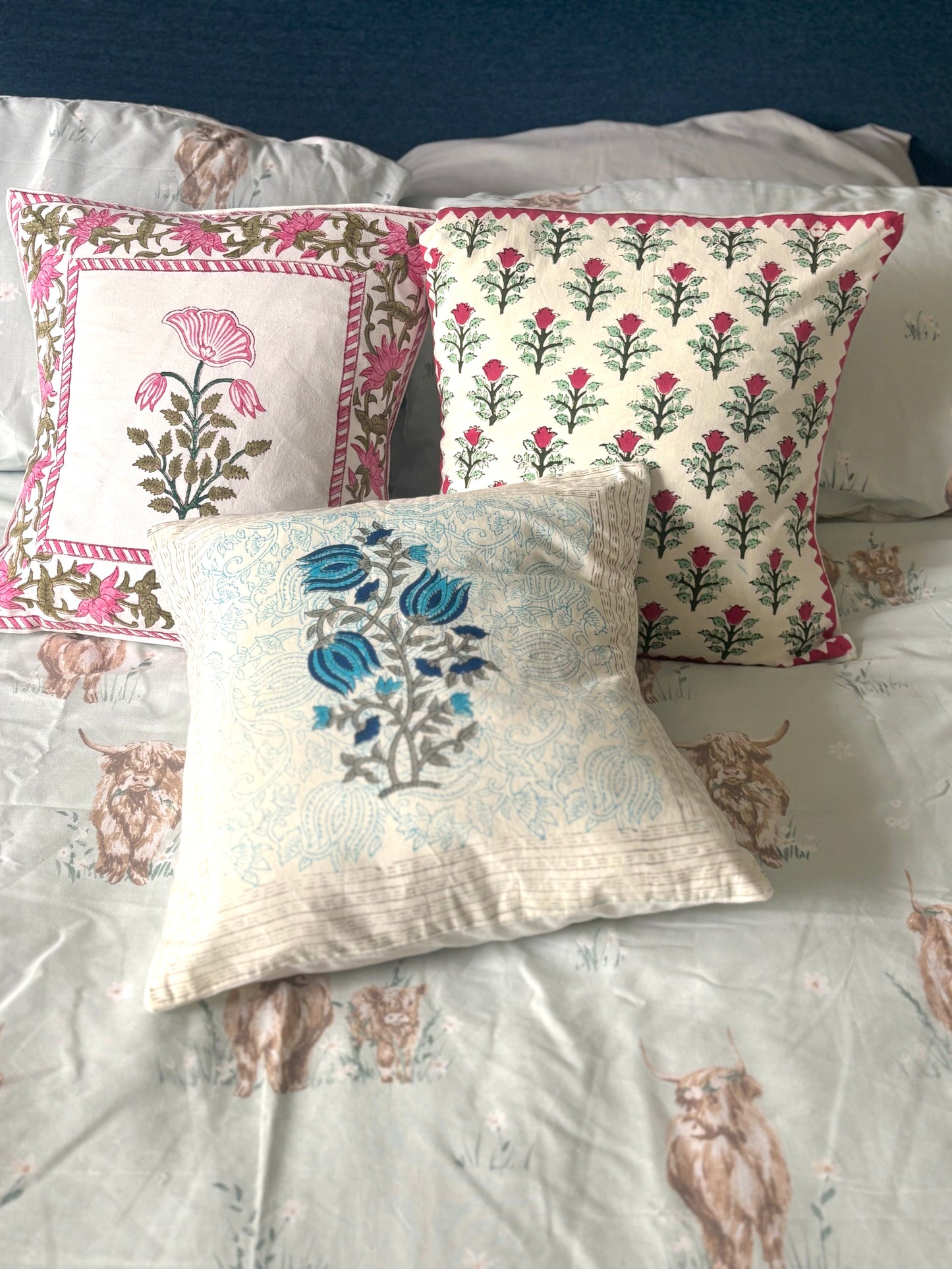 Scarlet Bloom Cushion Cover