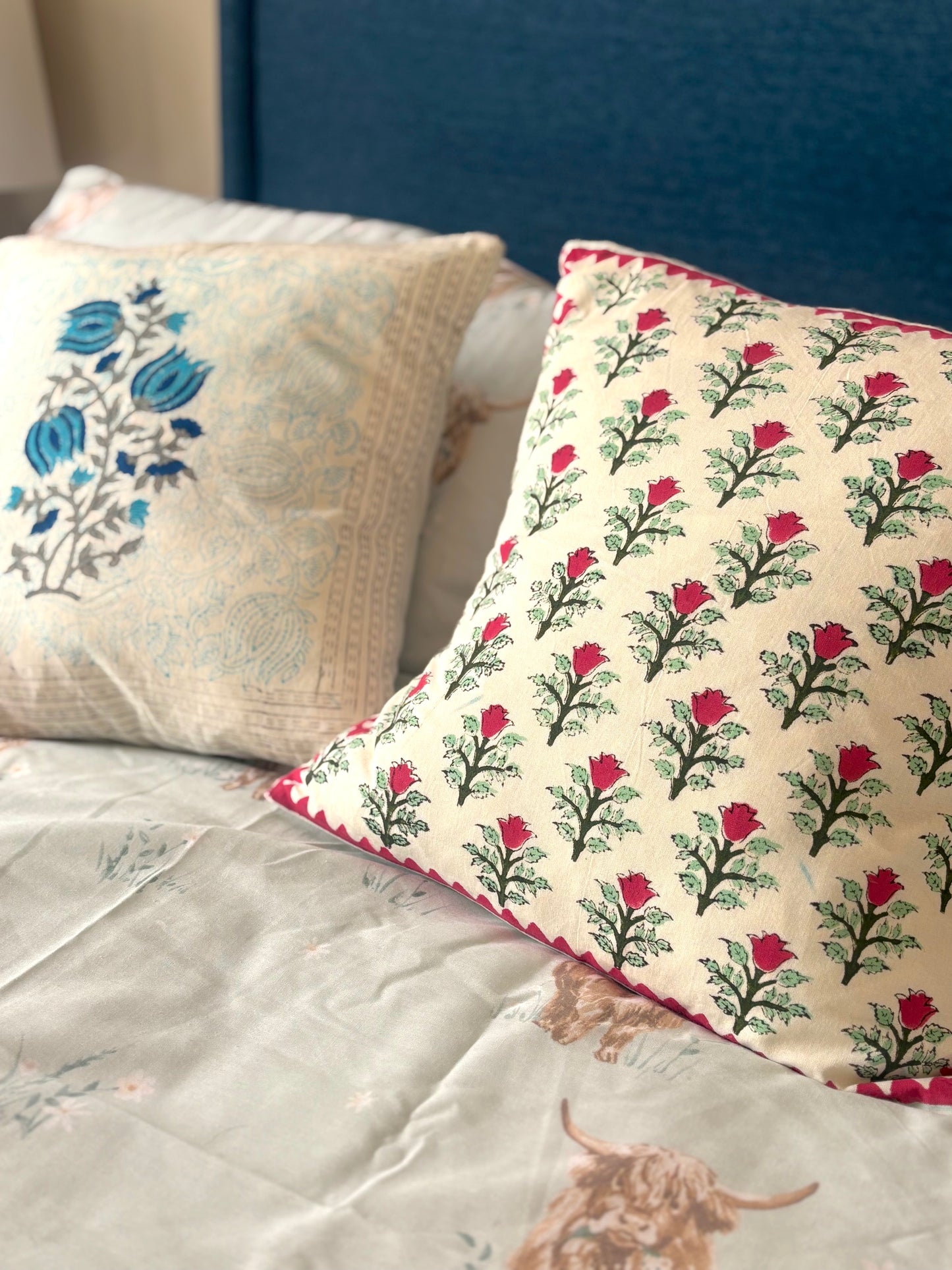 Scarlet Bloom Cushion Cover