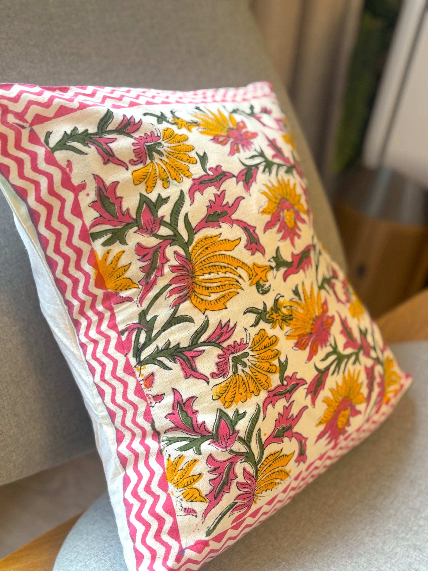 Blush & Sunshine Cushion Cover