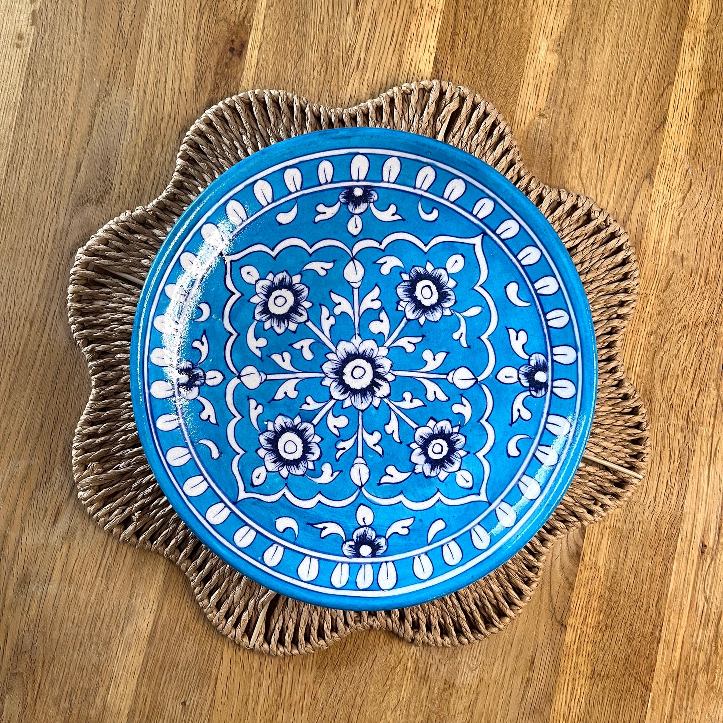 Blossom Blue Dinner Plate