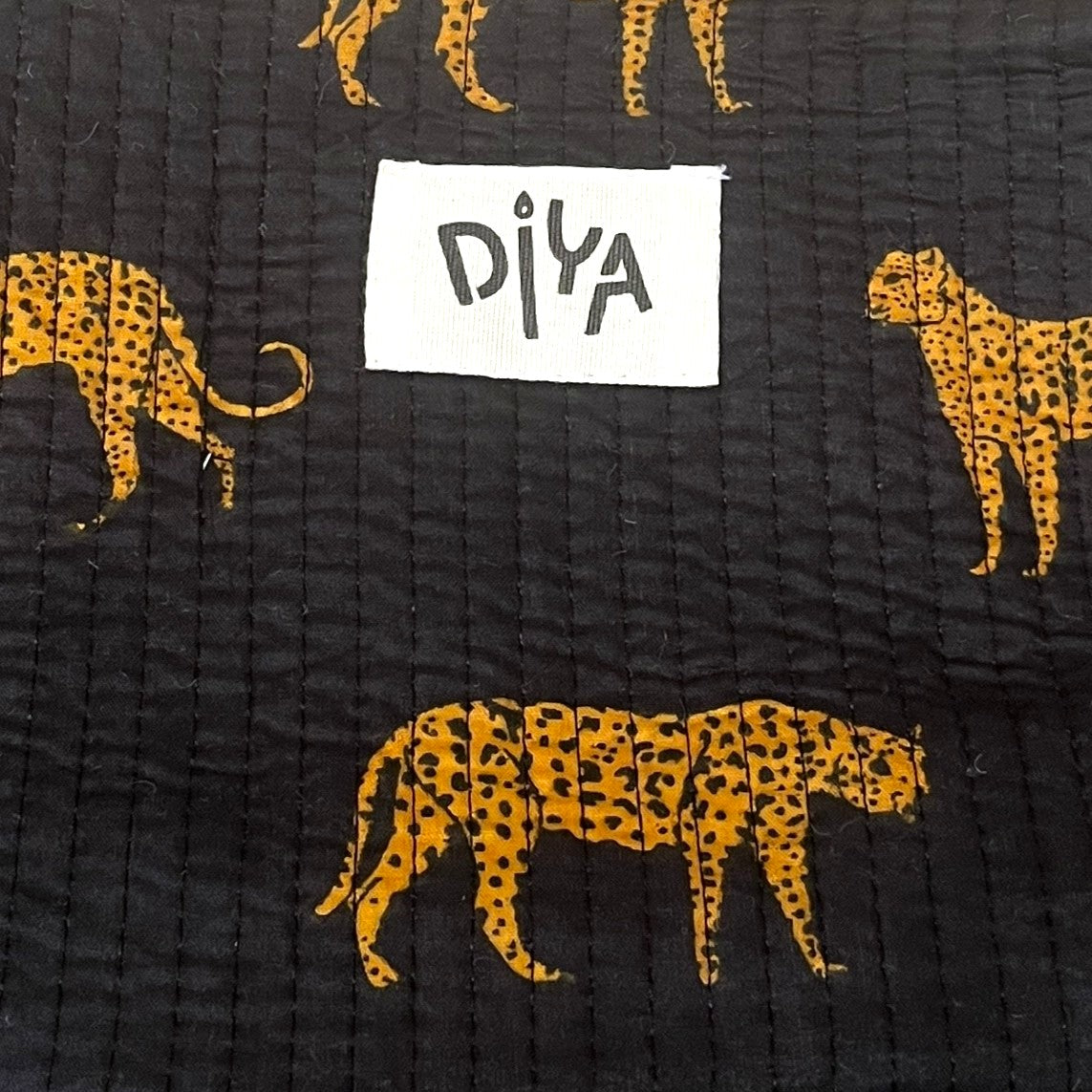 Black Cheetah Sling Bag