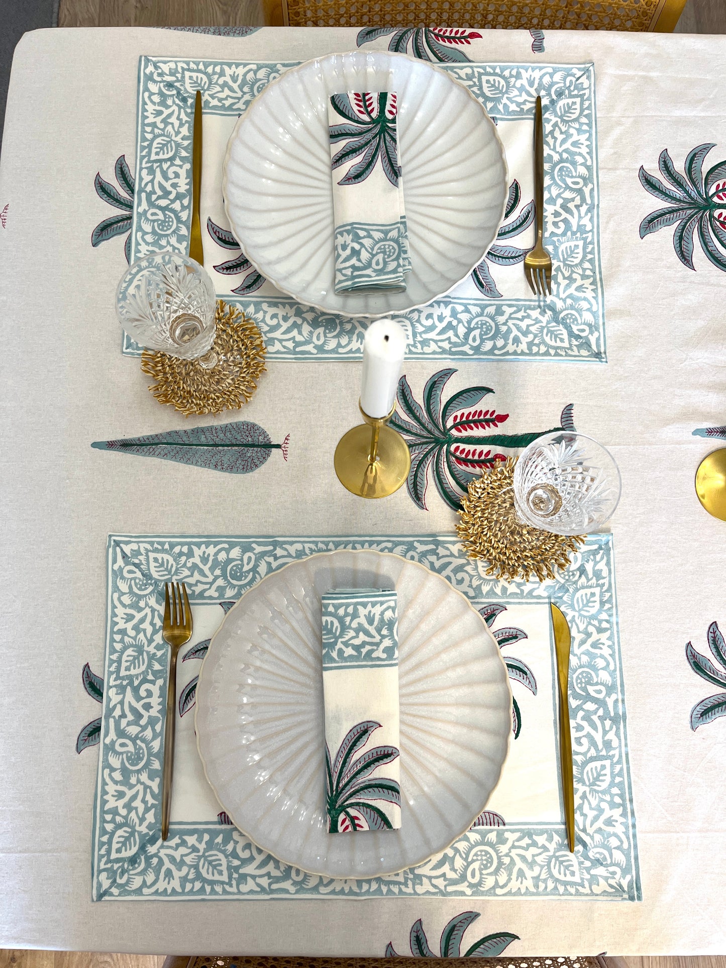 Fresh Palm Cotton Napkin Set of 2