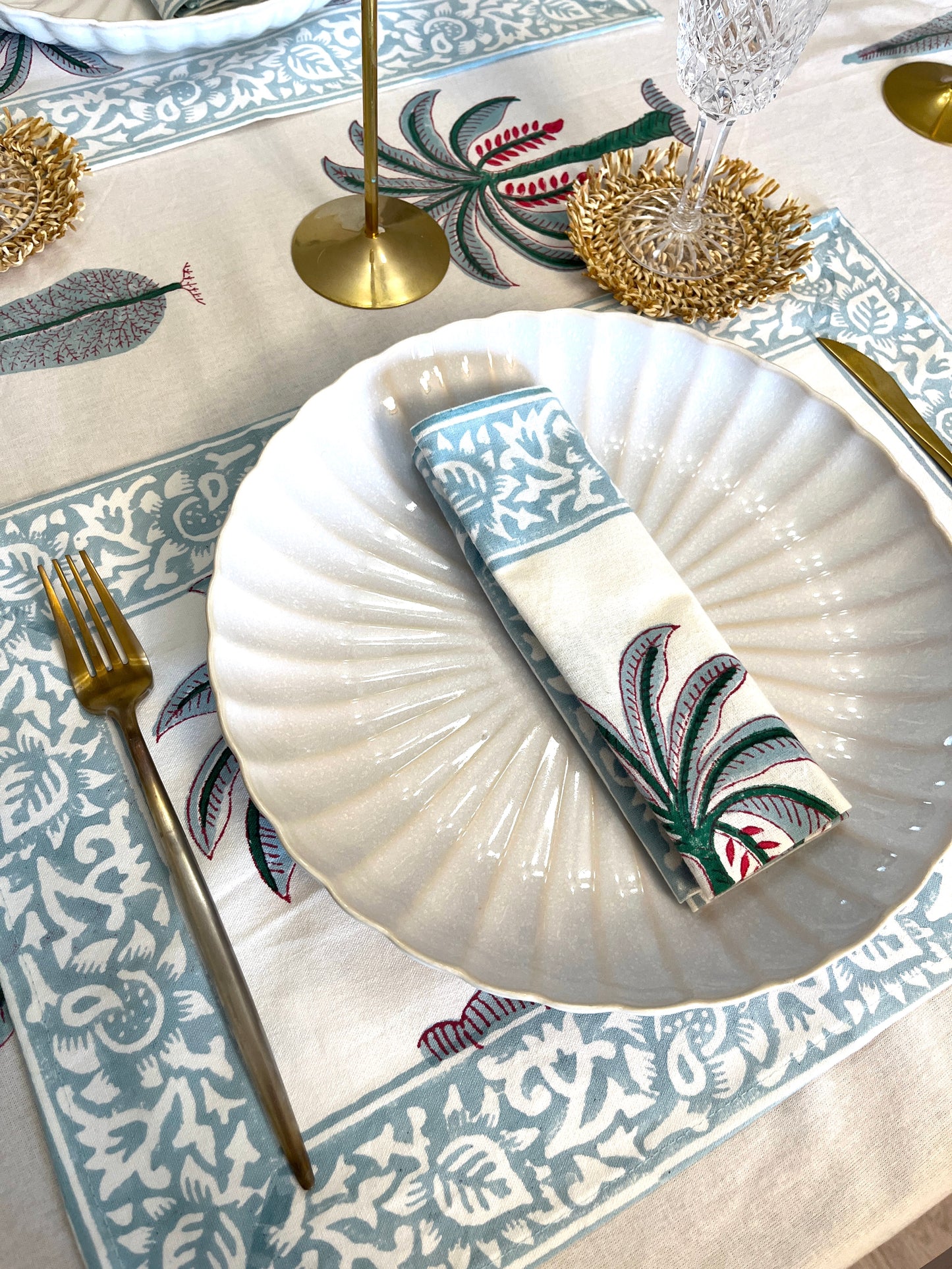 Fresh Palm Cotton Napkin Set of 2