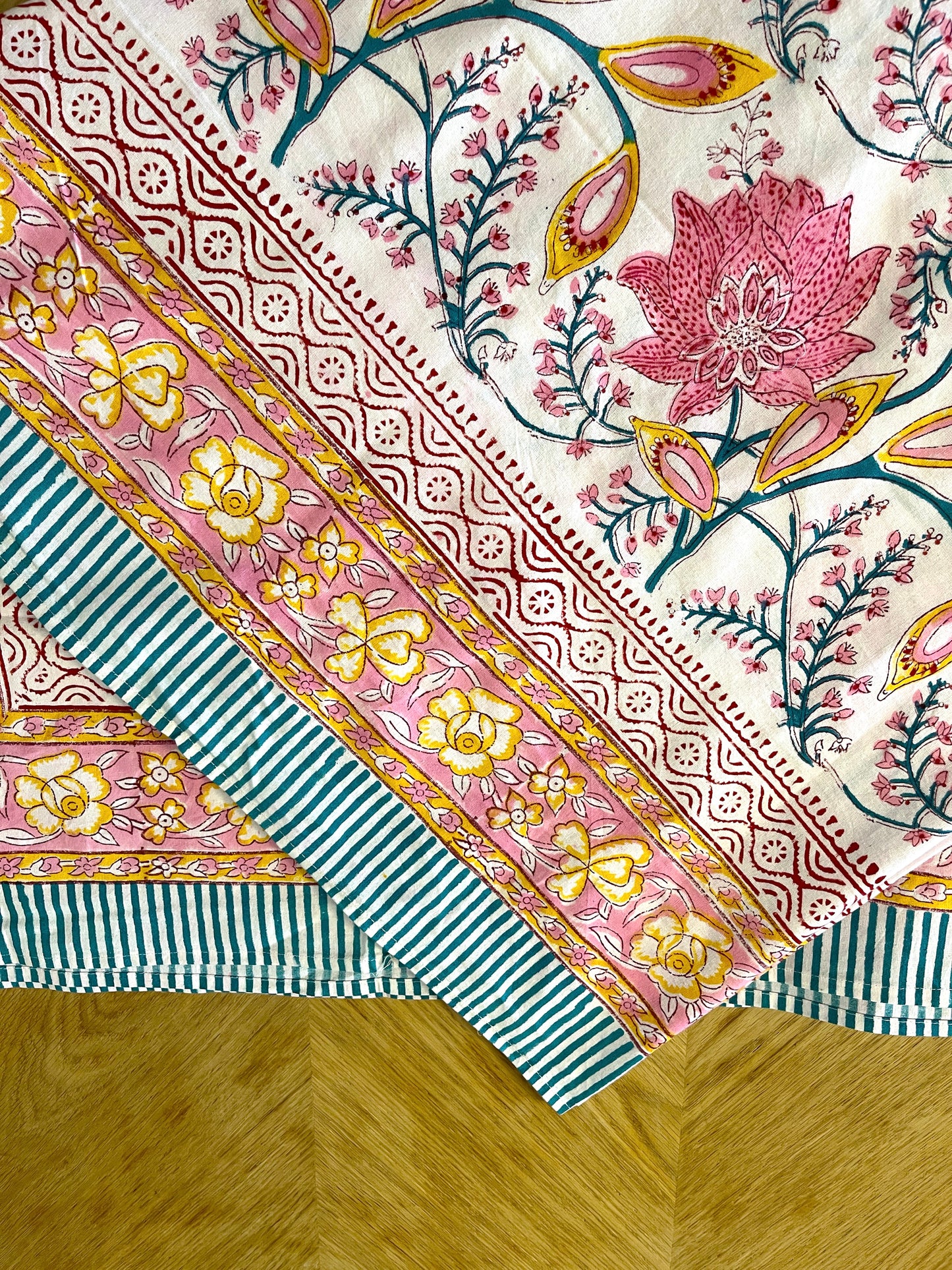 Pink Pattern Table Cover