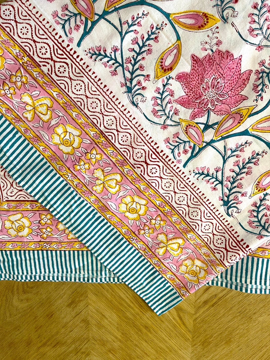 Pink Pattern Table Cover