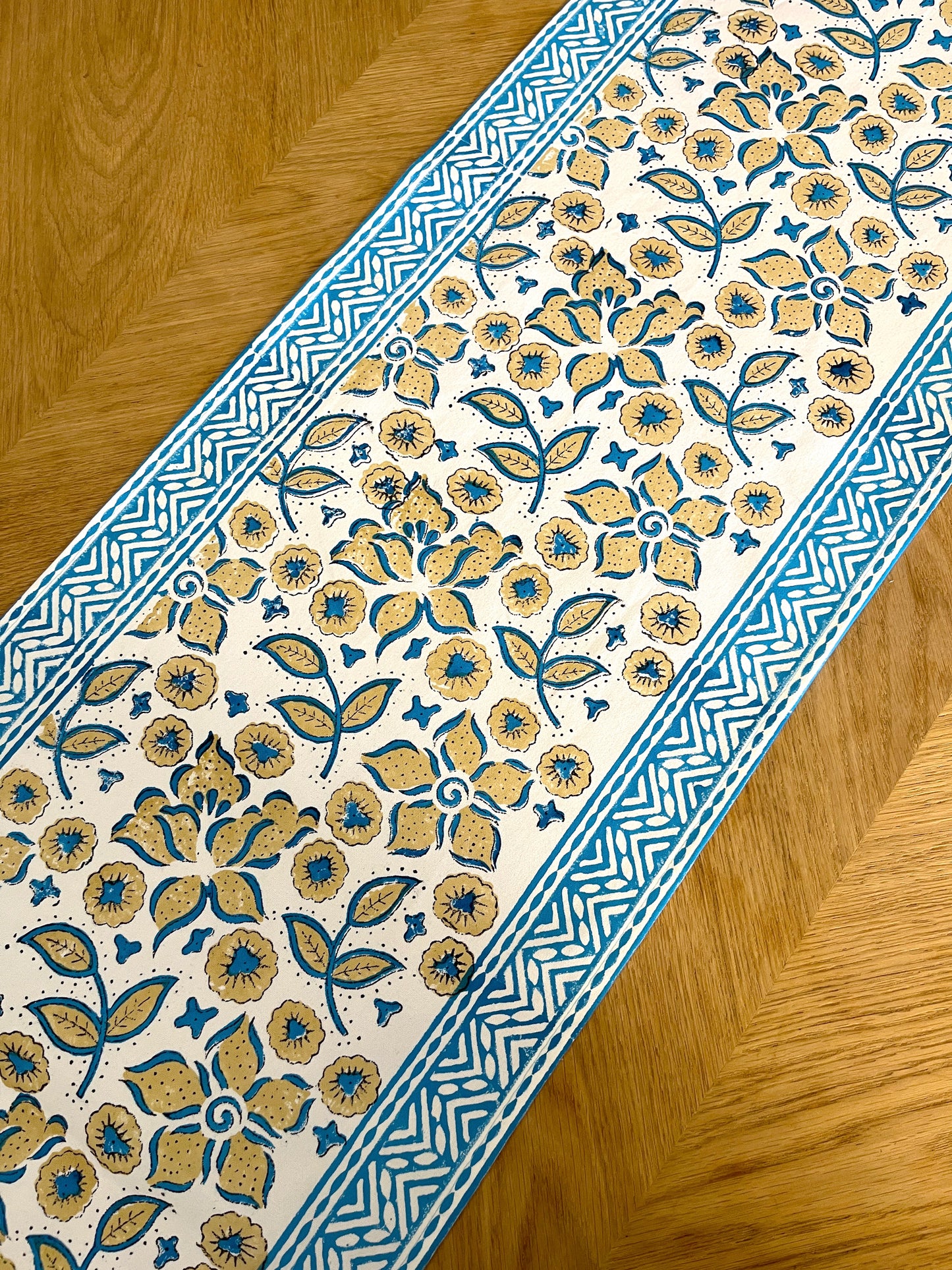 Blue Blossom Table Runner