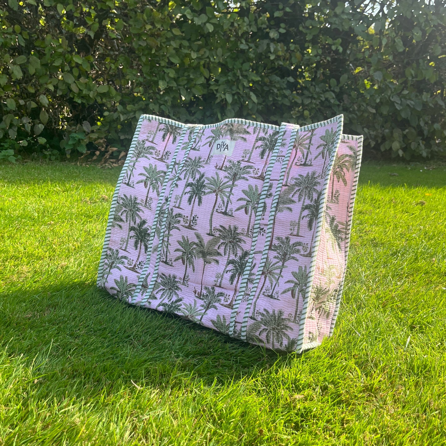 Blush Palm Laptop Tote Bag