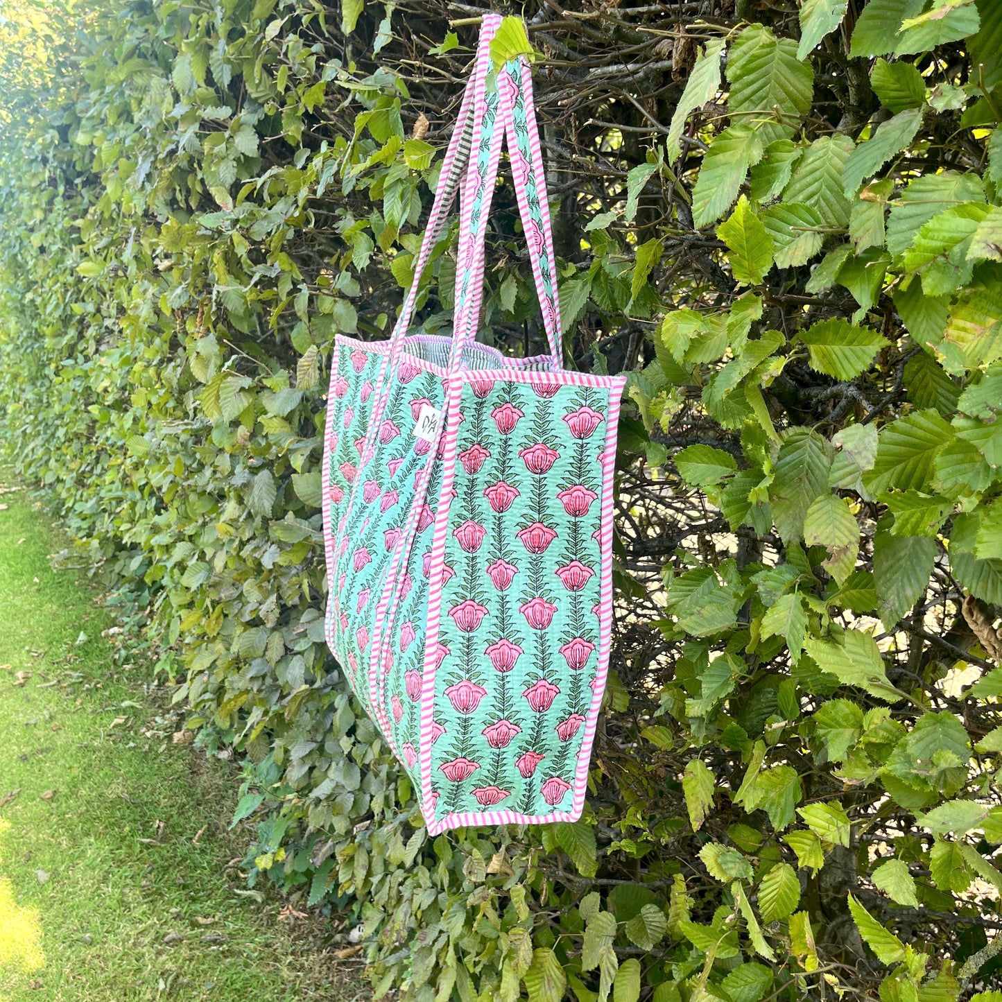 Green Bloom Laptop Tote Bag