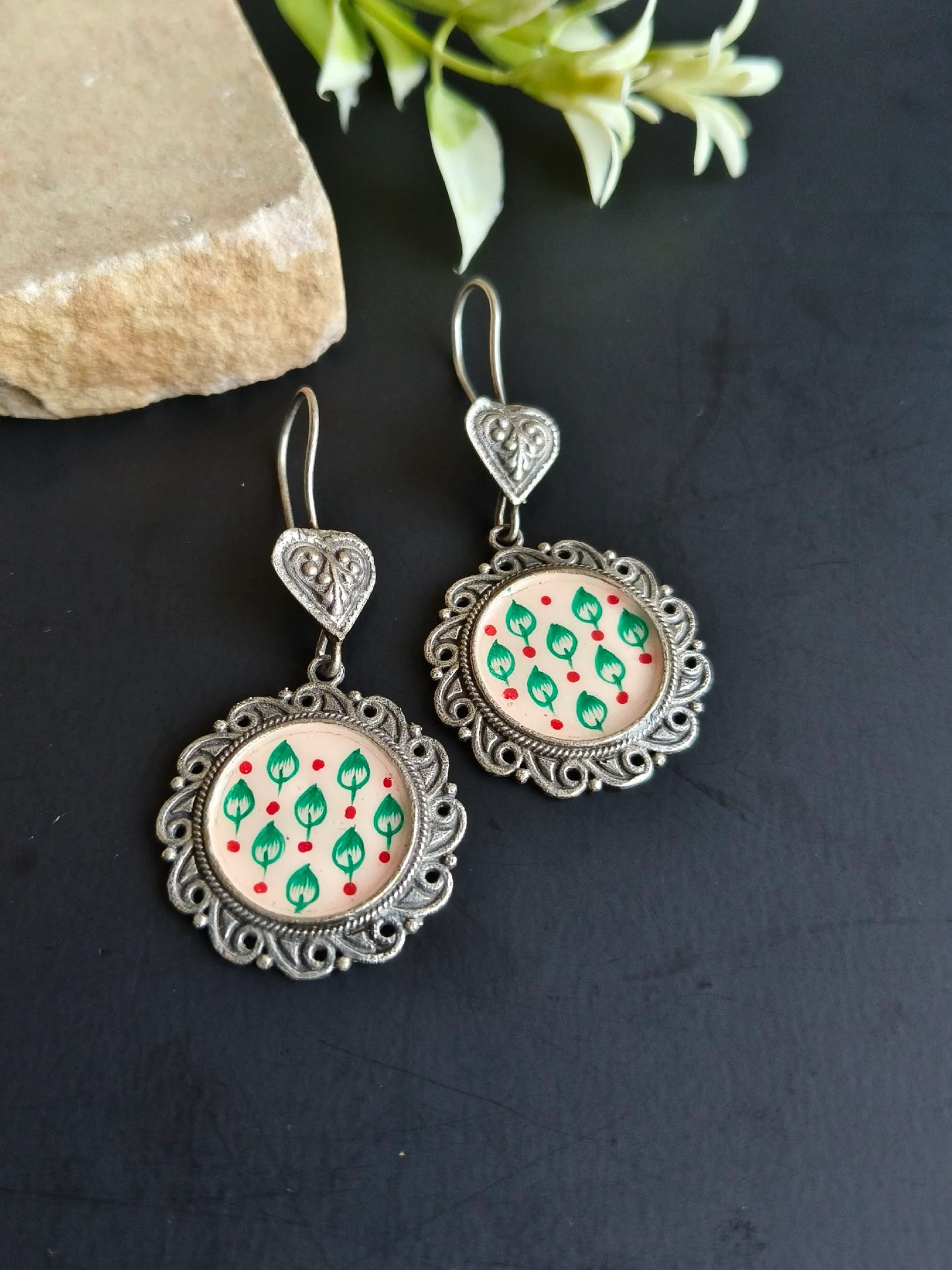 Embroidered Coin Drops