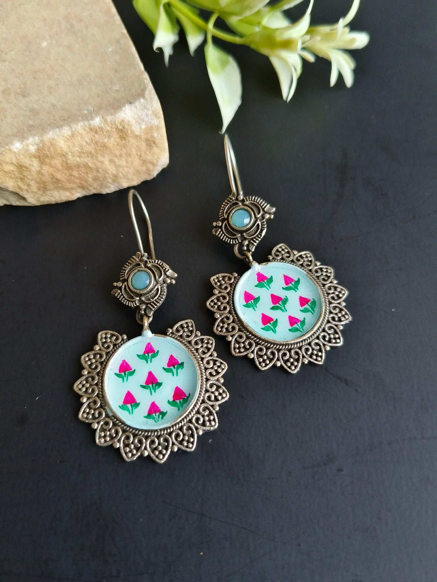 Embroidered Coin Drops