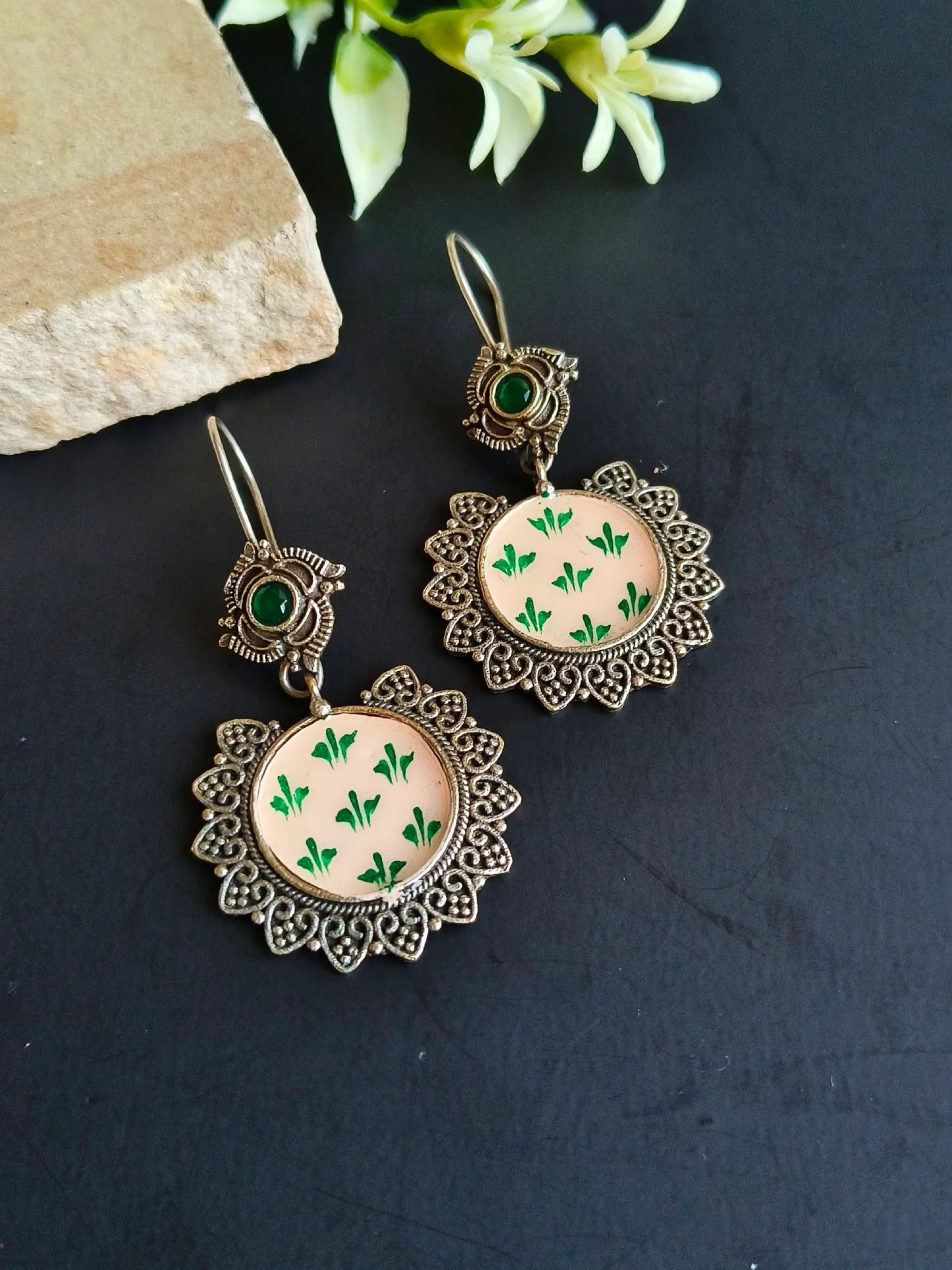 Embroidered Coin Drops