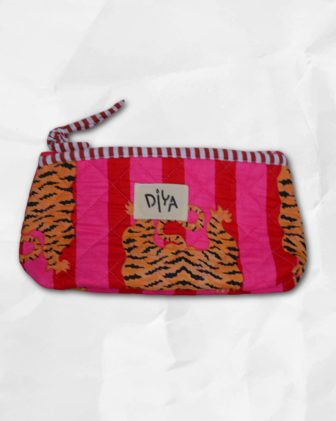 Hot Pink Tiger Pencil Pouch