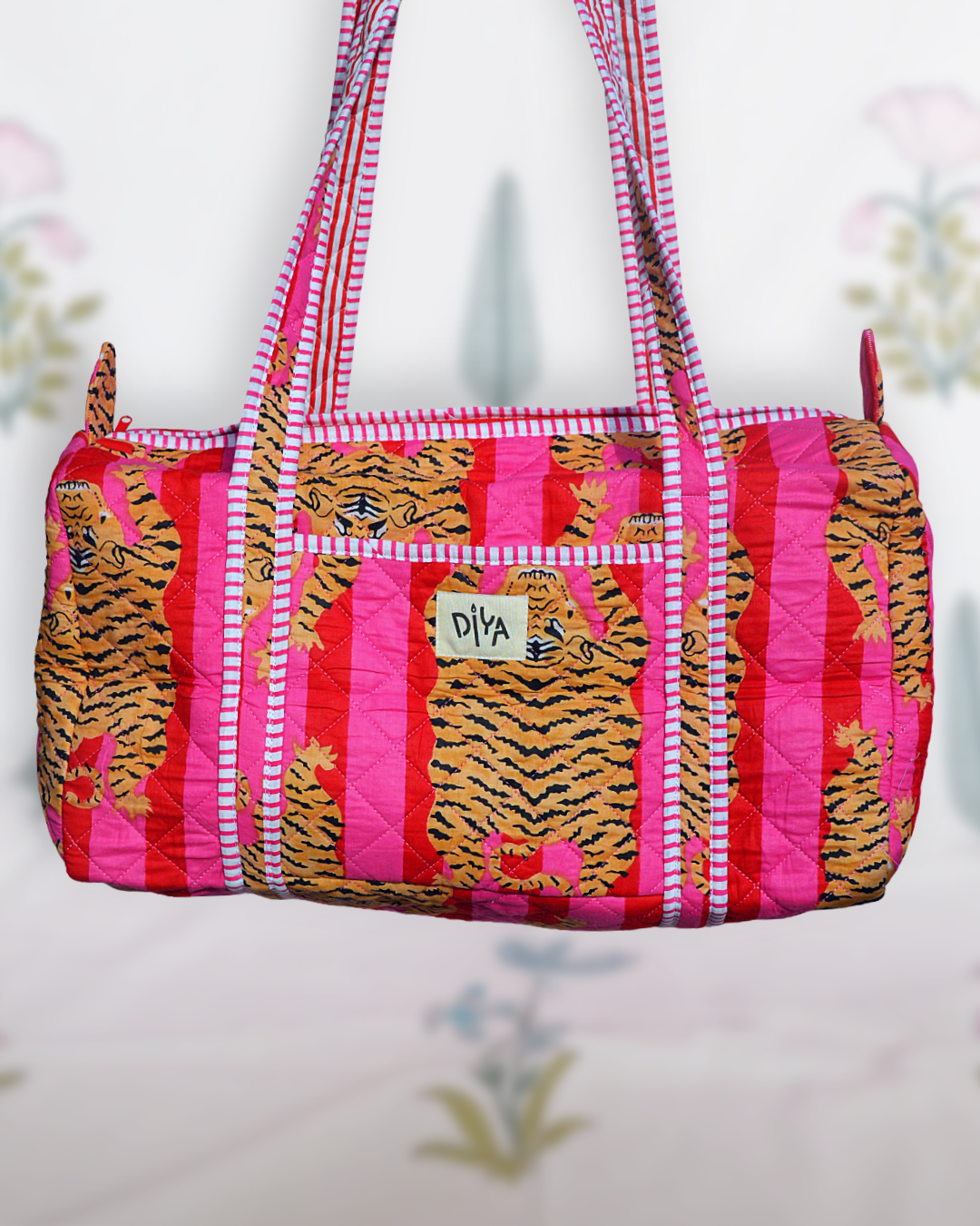 Pink Lemonade Tiger Travel Bag