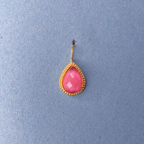 Versatile Pink Pocket Hoop Earrings