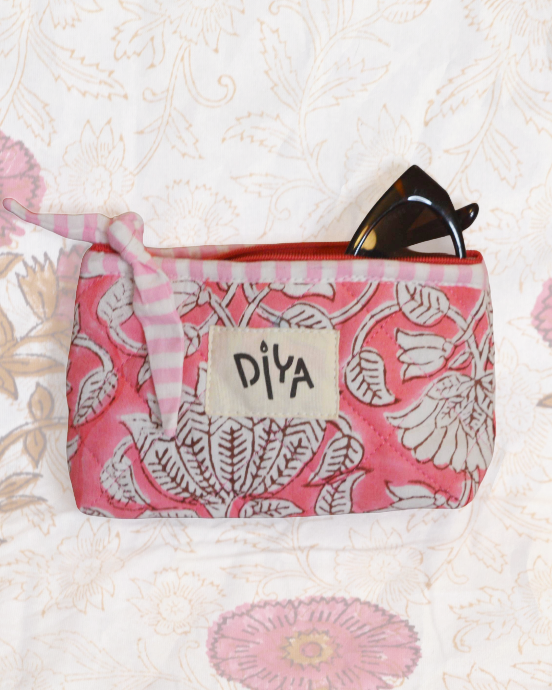 Pink Blossom Sunglasses Pouch