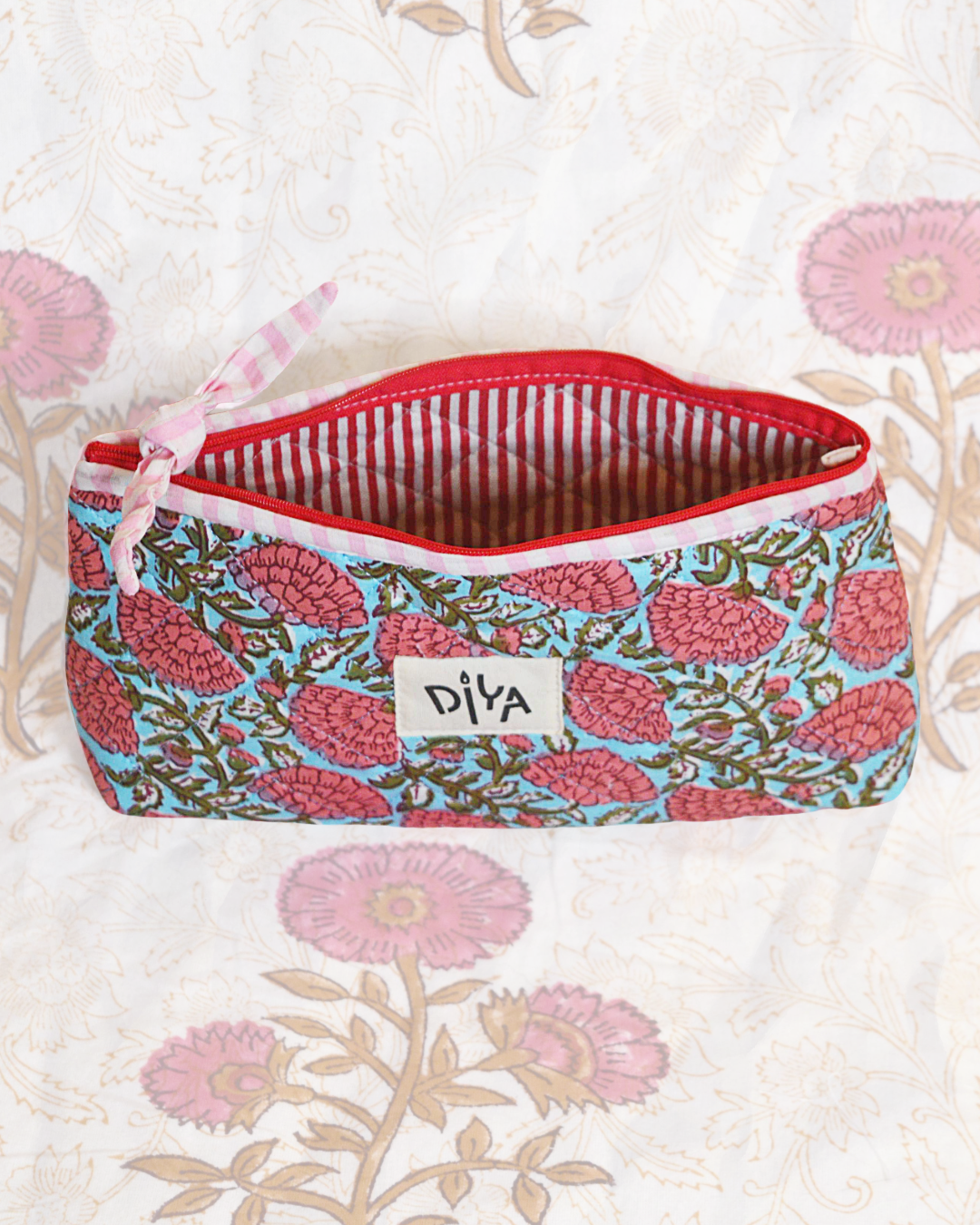 Indigo Bloom Pencil Pouch
