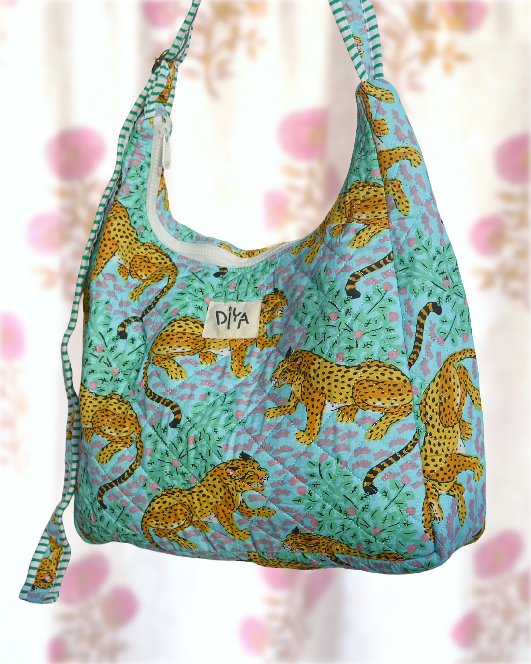 Lime Cheetah Shoulder Bag