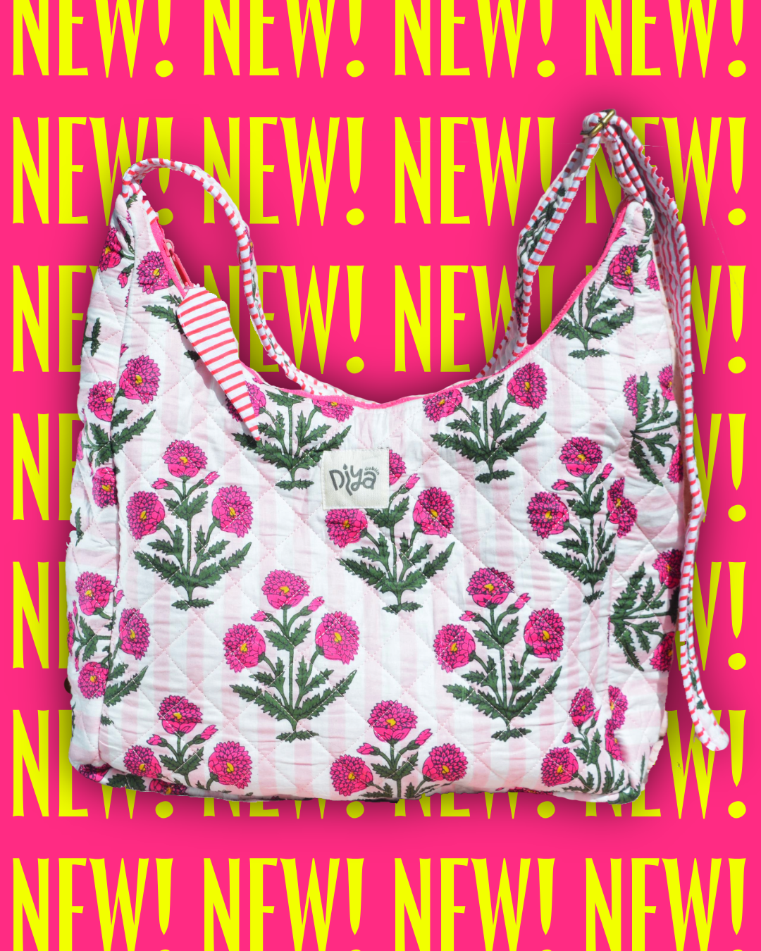 Pink Poppy Shoulder Bag