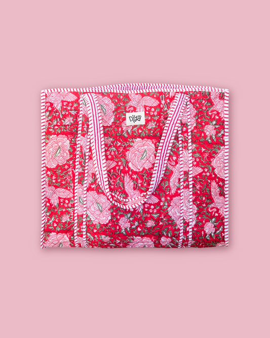 Rose Red Laptop Tote Bag