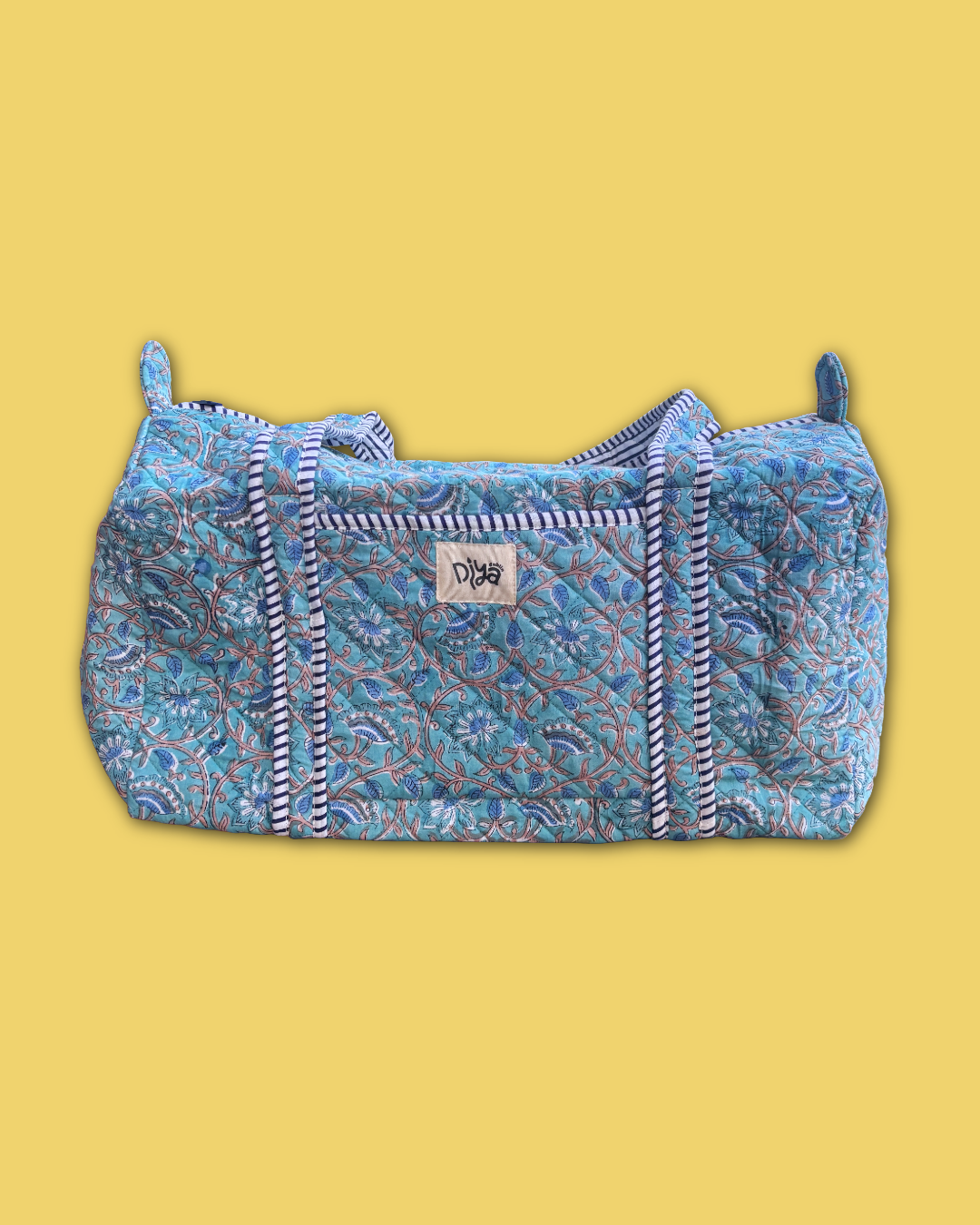 Blue Floral Travel Bag