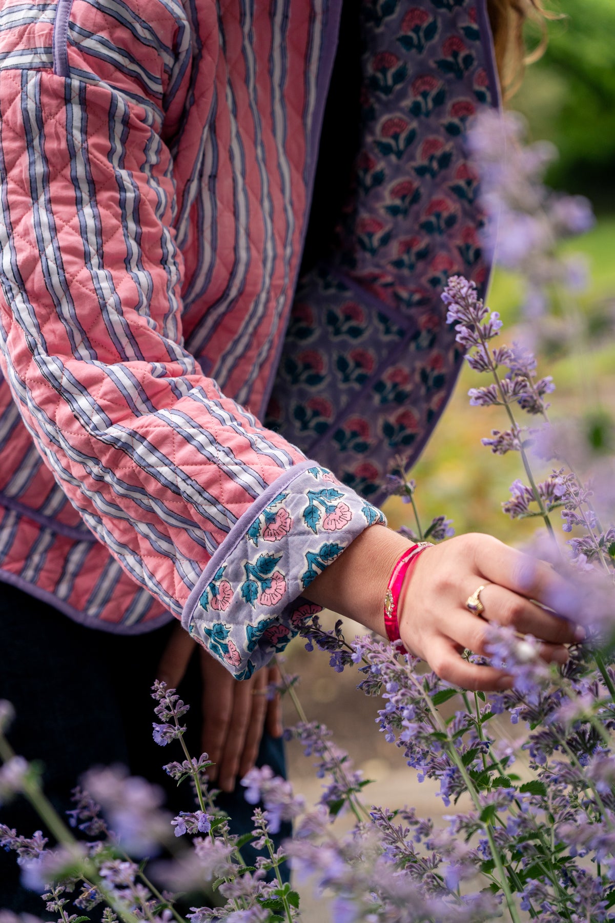 Mauve Reversible Quilted Jacket