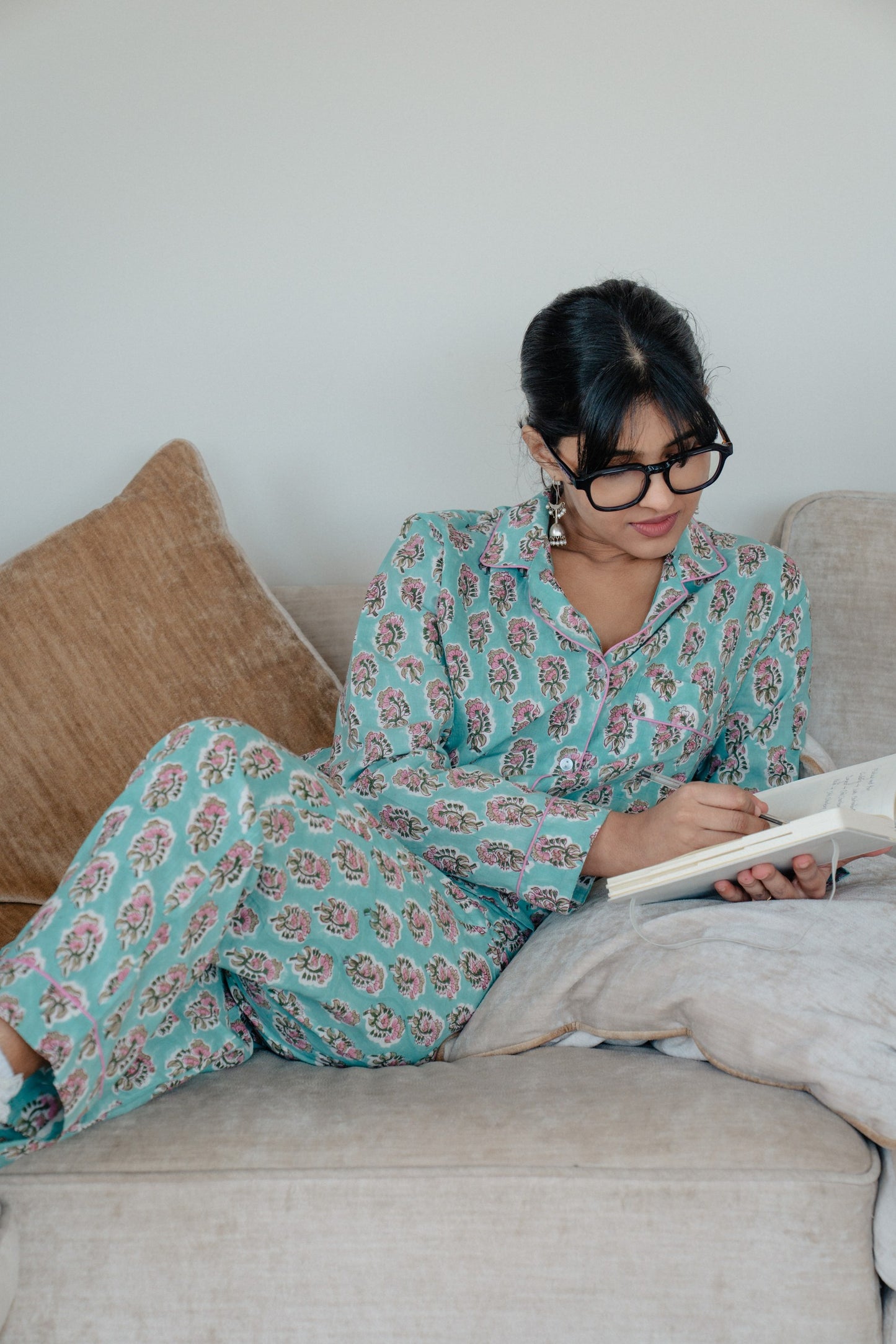 Baby Blue Cotton Pyjamas